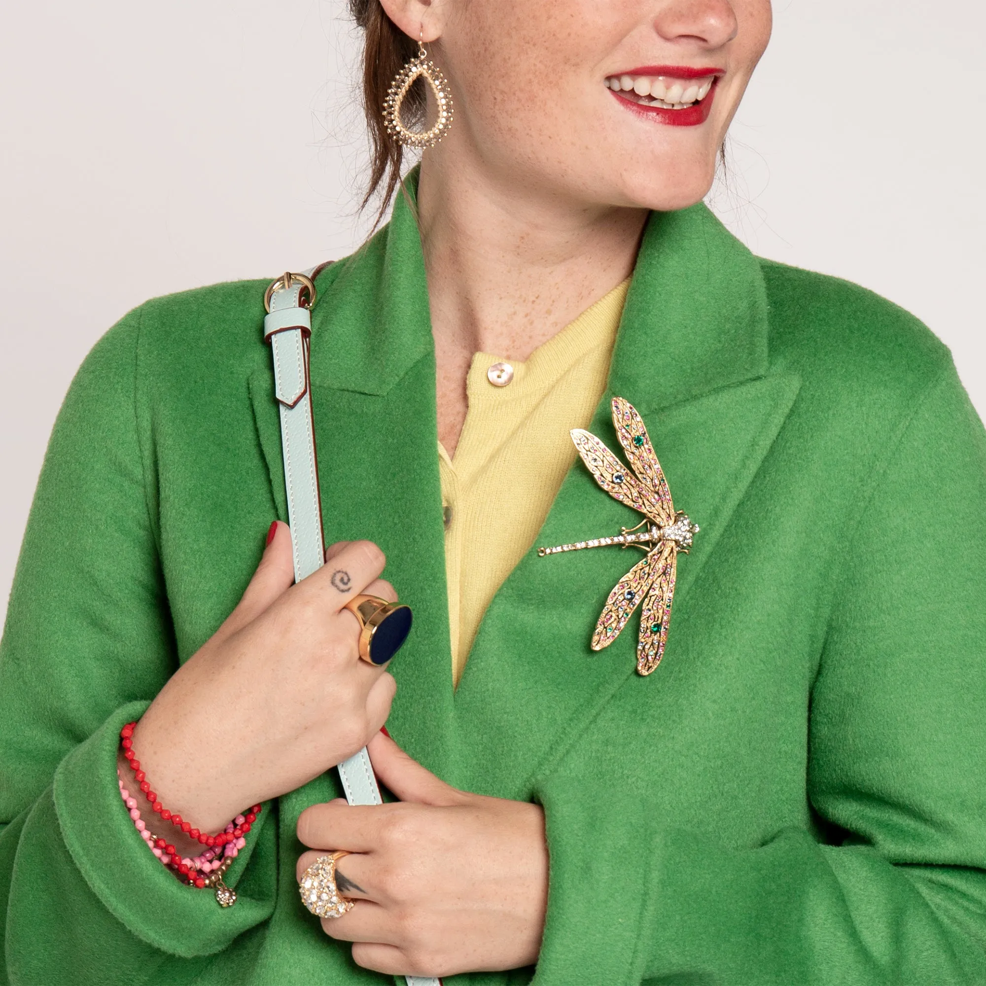 Fiesta Dragonfly Pin sold by Frances Valentine product image thumbnail 2