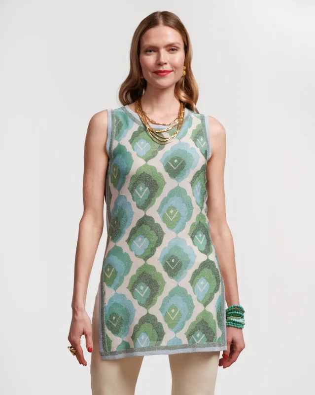 Robbie Top - Graphic Leaf sold by Frances Valentine