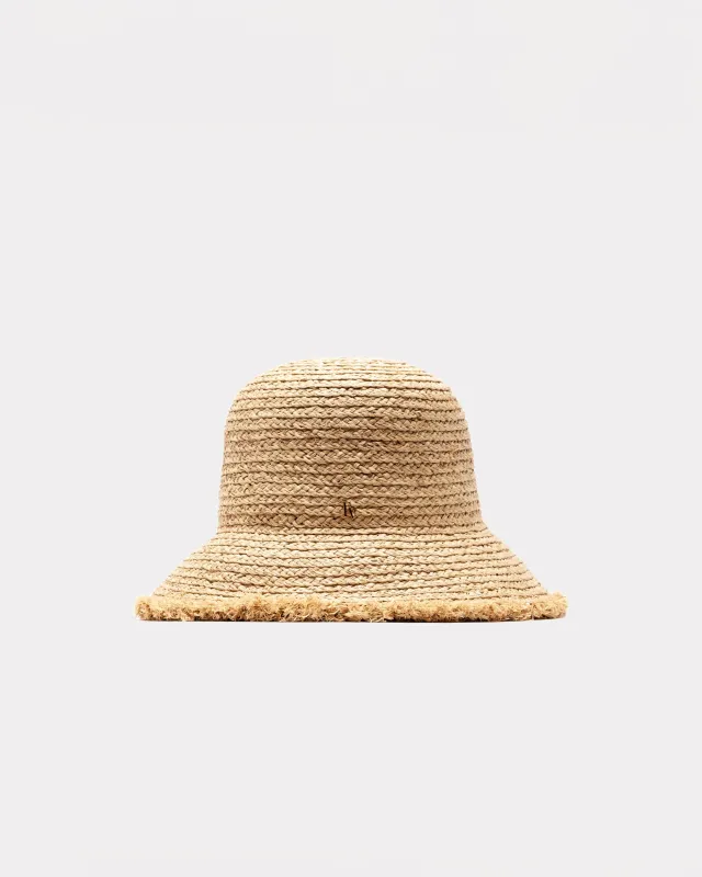 Raffia Frayed Edge Bucket Hat sold by Frances Valentine