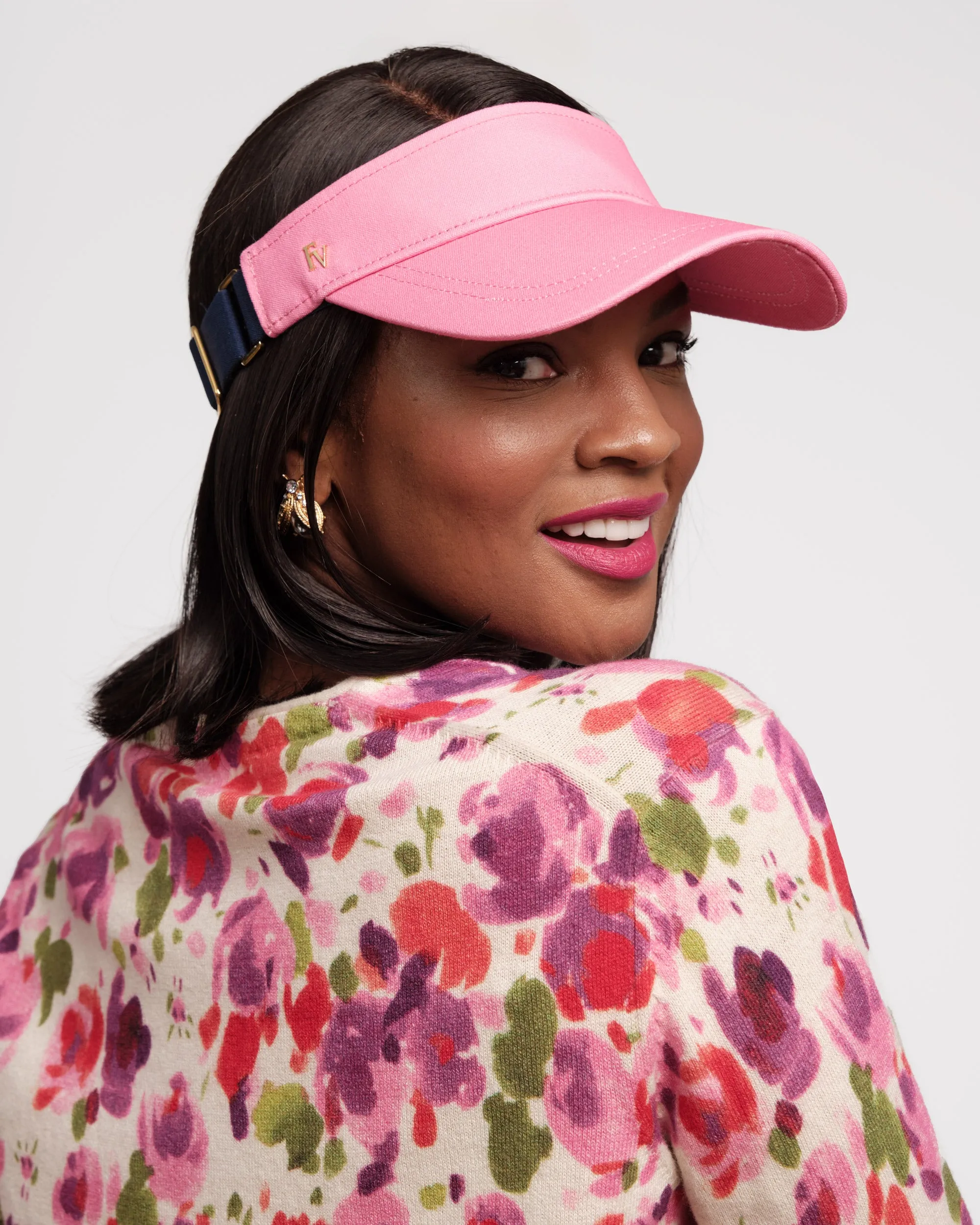 Cotton Visor - Pink sold by Frances Valentine product image thumbnail 2