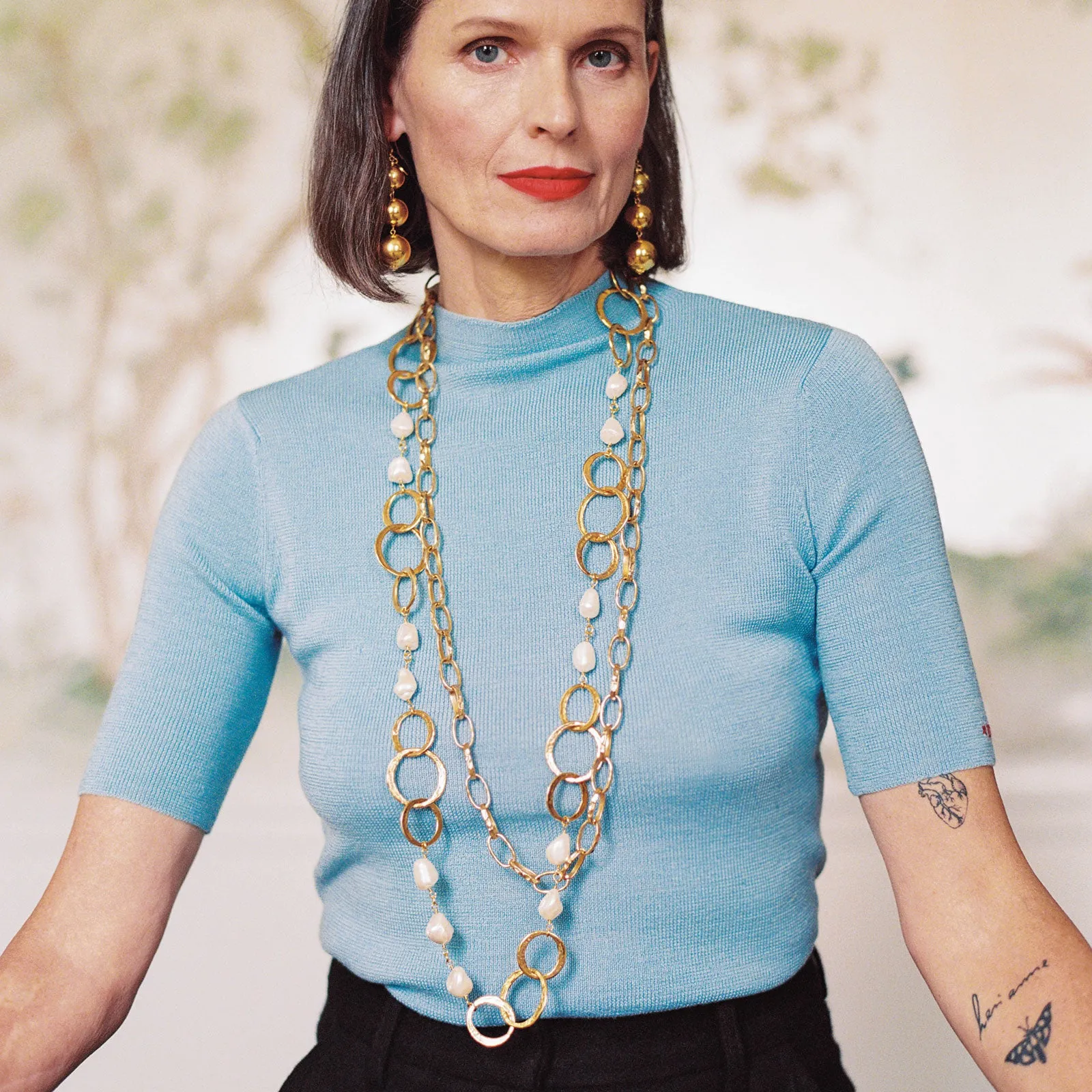 Gold Link Chain Necklace sold by Frances Valentine product image thumbnail 3