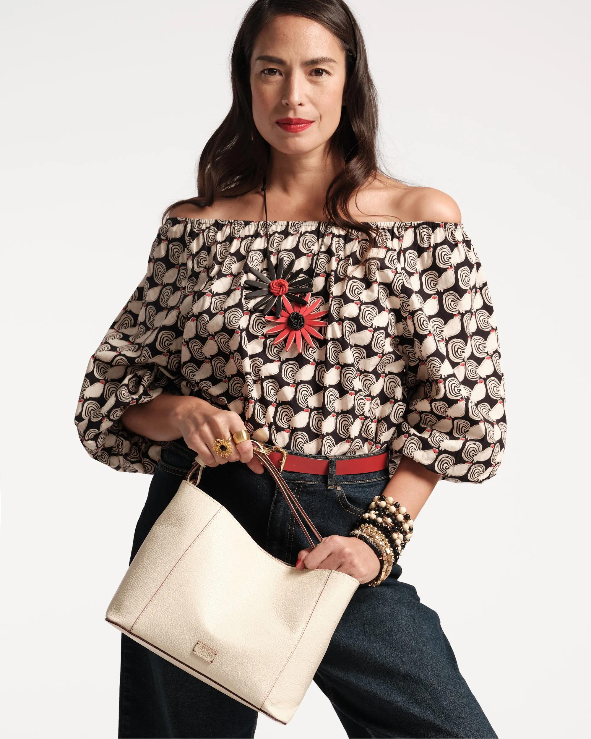 Bliss Top Cheeky Chick Black White sold by Frances Valentine product image thumbnail 3