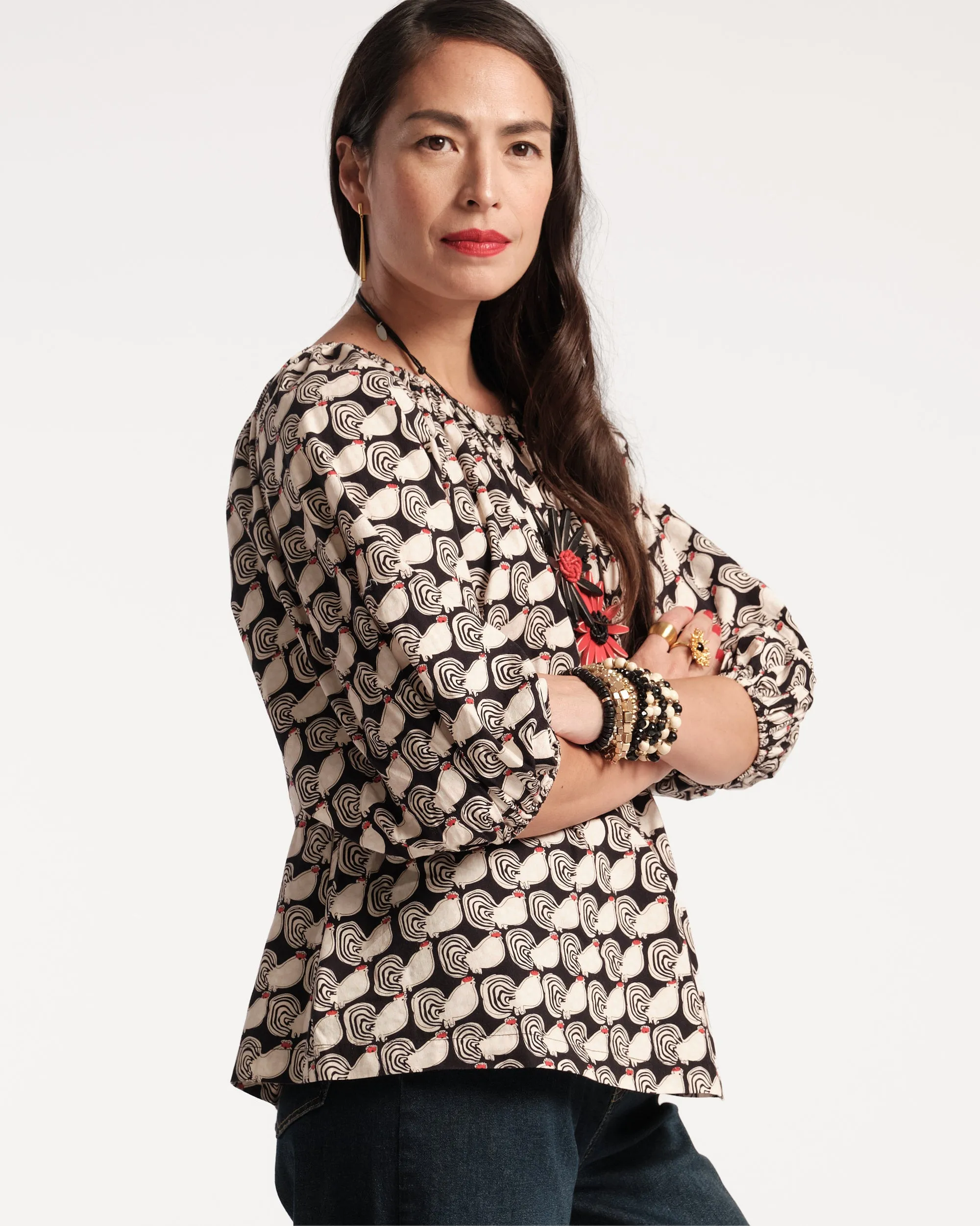 Bliss Top Cheeky Chick Black White sold by Frances Valentine product image thumbnail 4