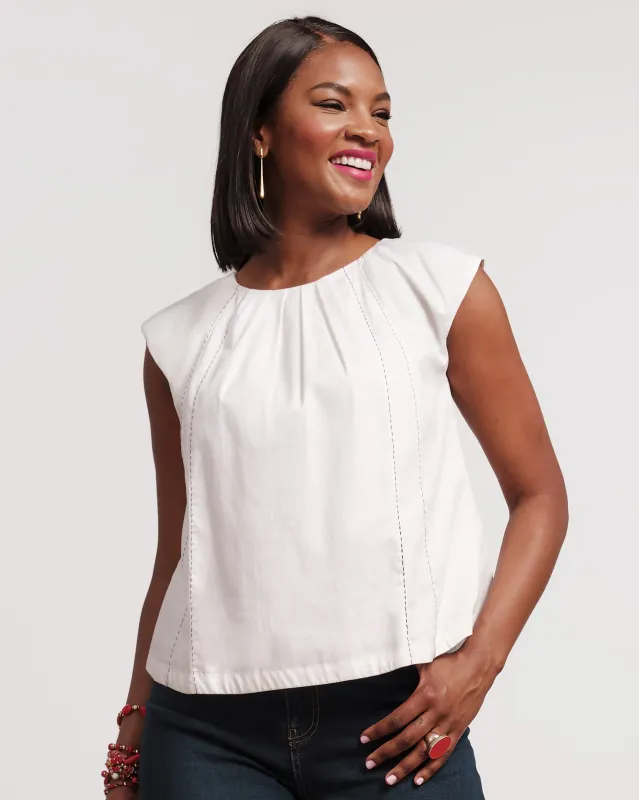 Bailey Top - White sold by Frances Valentine