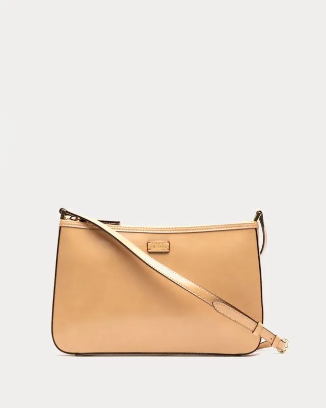 Poppy Crossbody - Glazed Leather Camel sold by Frances Valentine