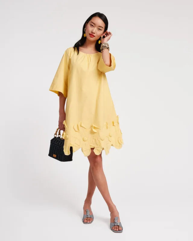 Zennia Flower Dress - Yellow sold by Frances Valentine