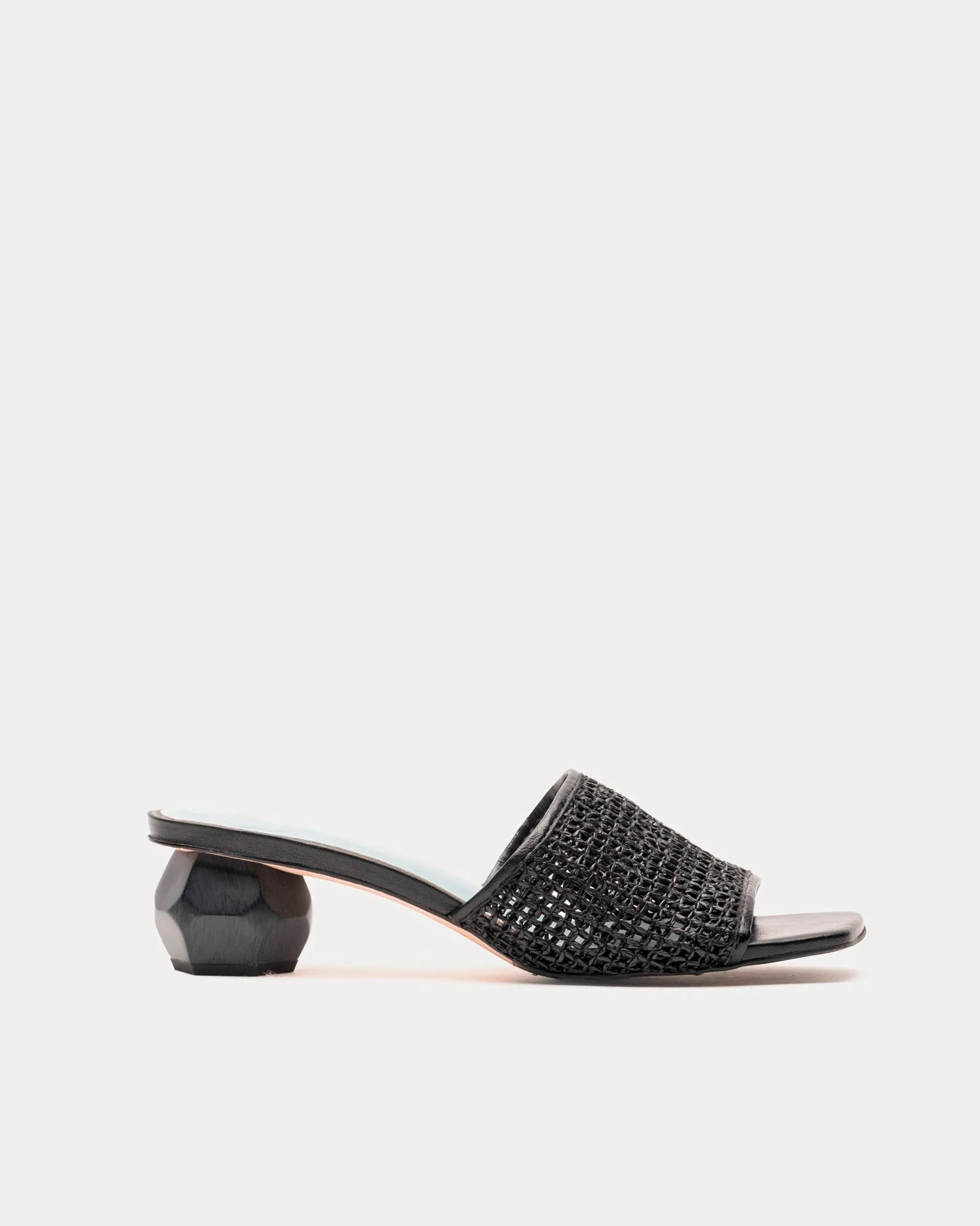 Raffia Mesh Slide - Black sold by Frances Valentine product image thumbnail 3