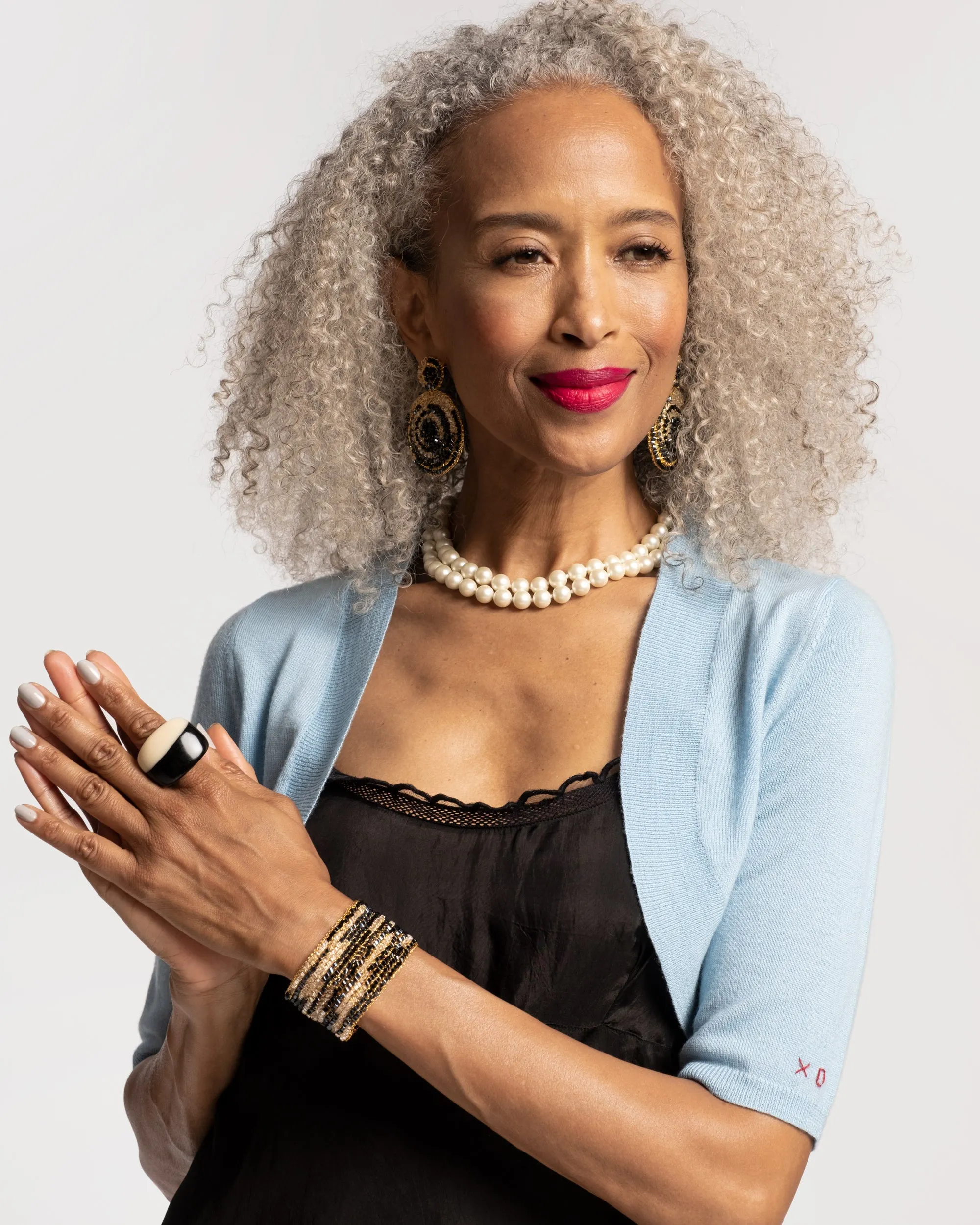 Signature Crochet Bracelet - Black Gold sold by Frances Valentine product image thumbnail 2