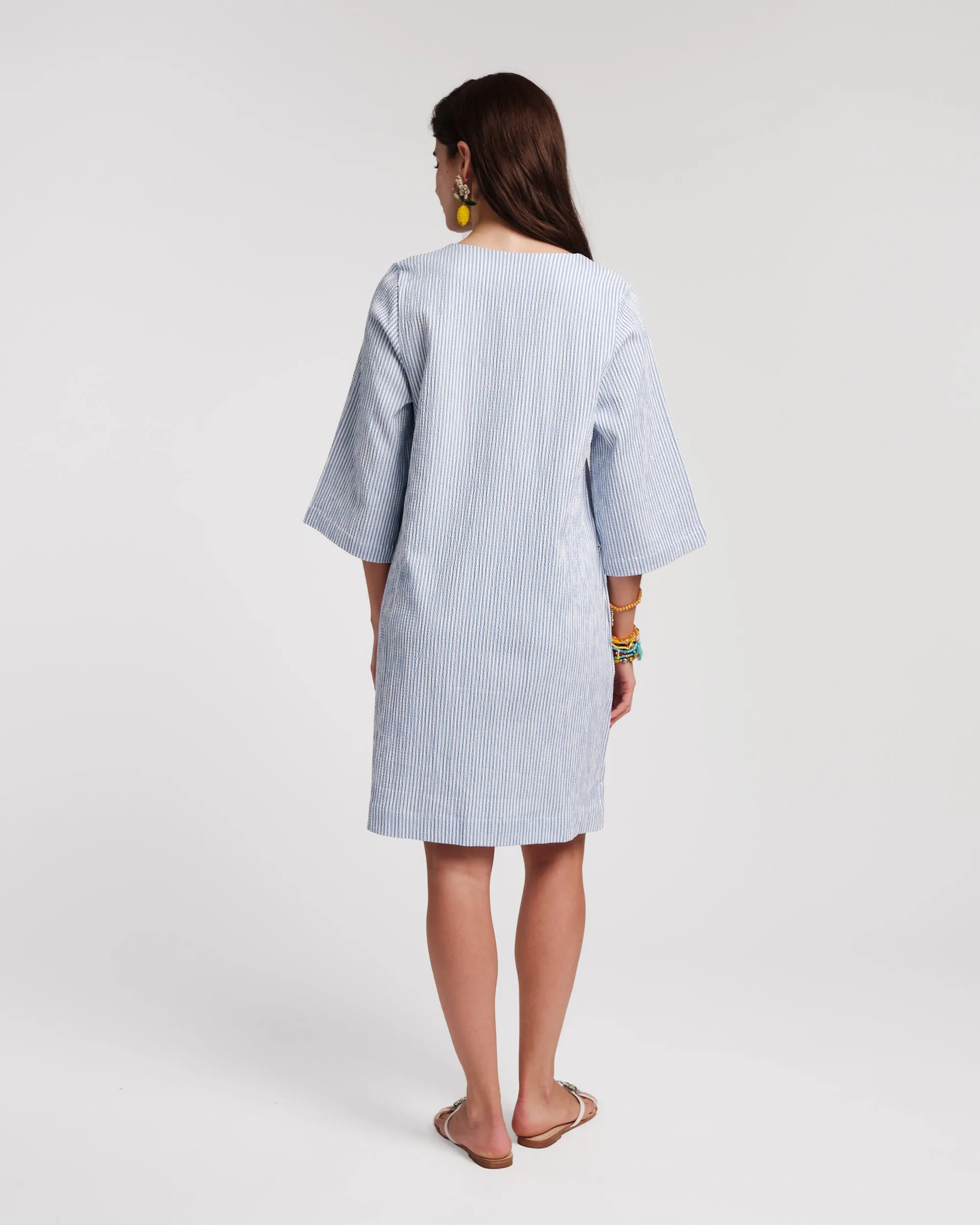 Easy Dress - Stripe Seersucker sold by Frances Valentine product image thumbnail 3