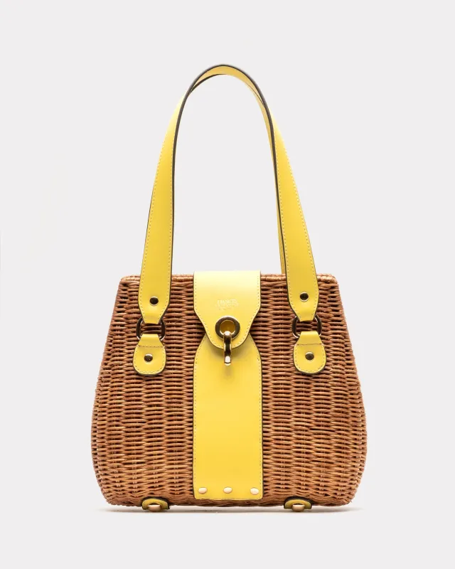 Gigi Basket - Toast/Yellow sold by Frances Valentine