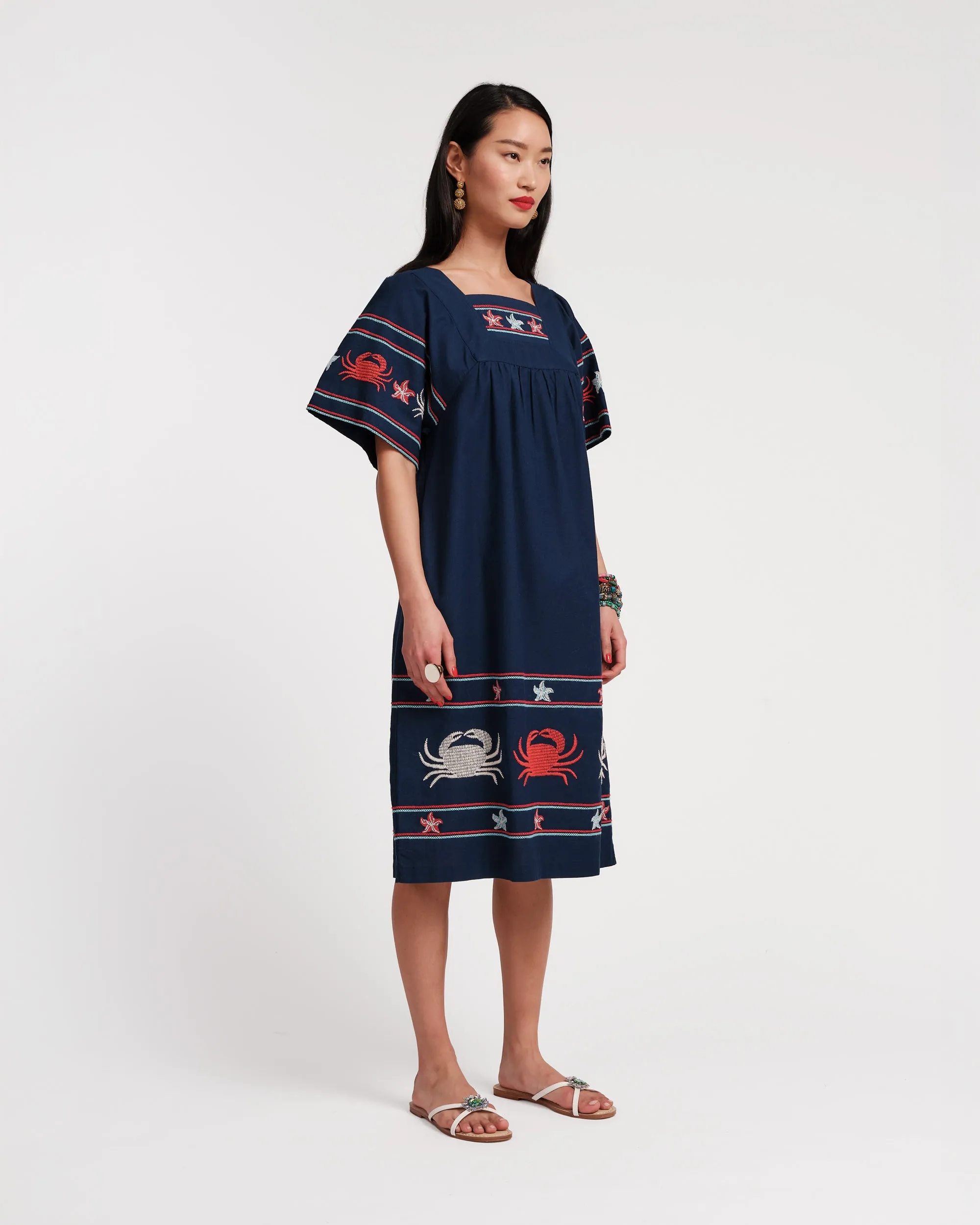 Picnic Dress - Navy Crab sold by Frances Valentine product image thumbnail 4