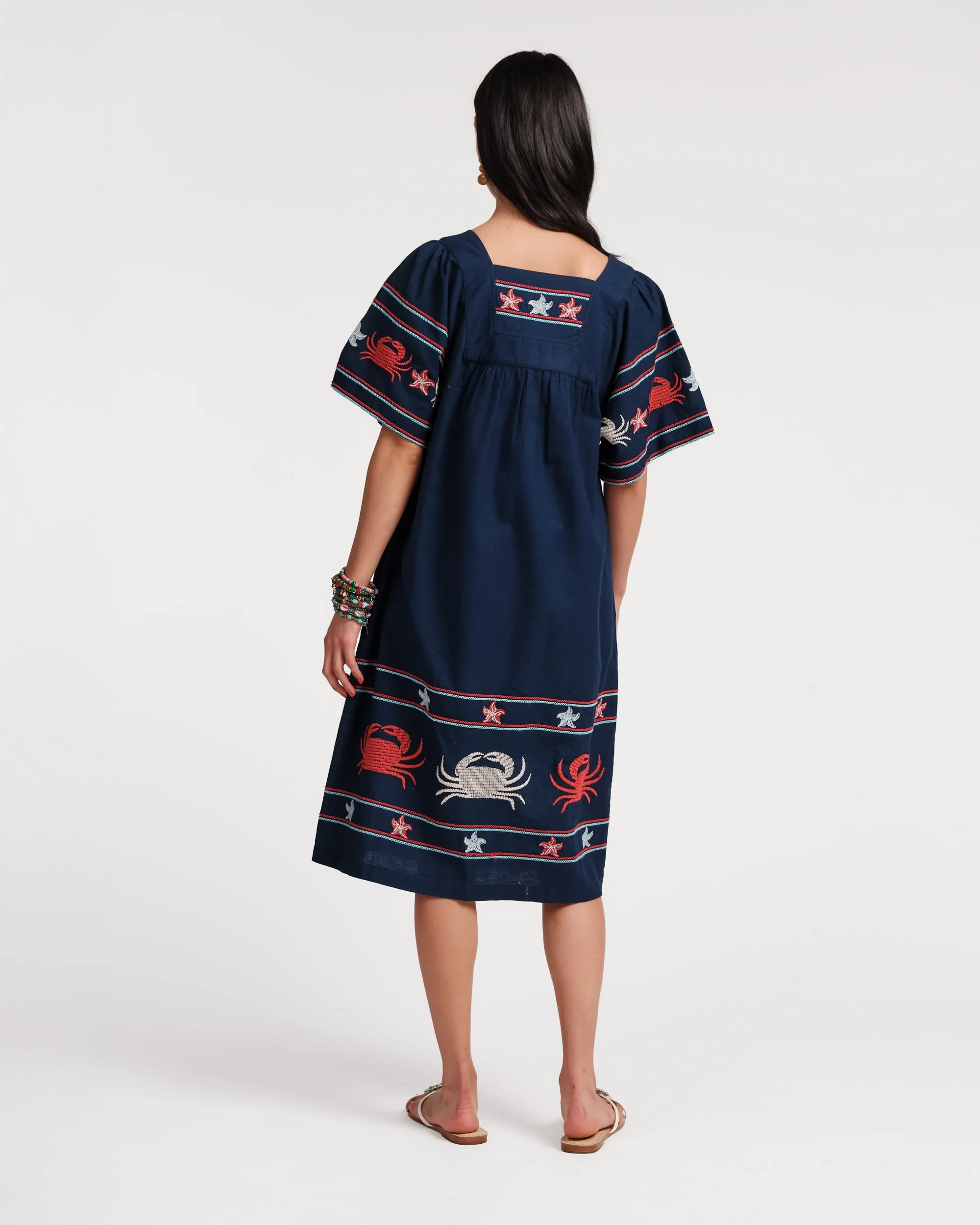 Picnic Dress - Navy Crab sold by Frances Valentine product image thumbnail 5