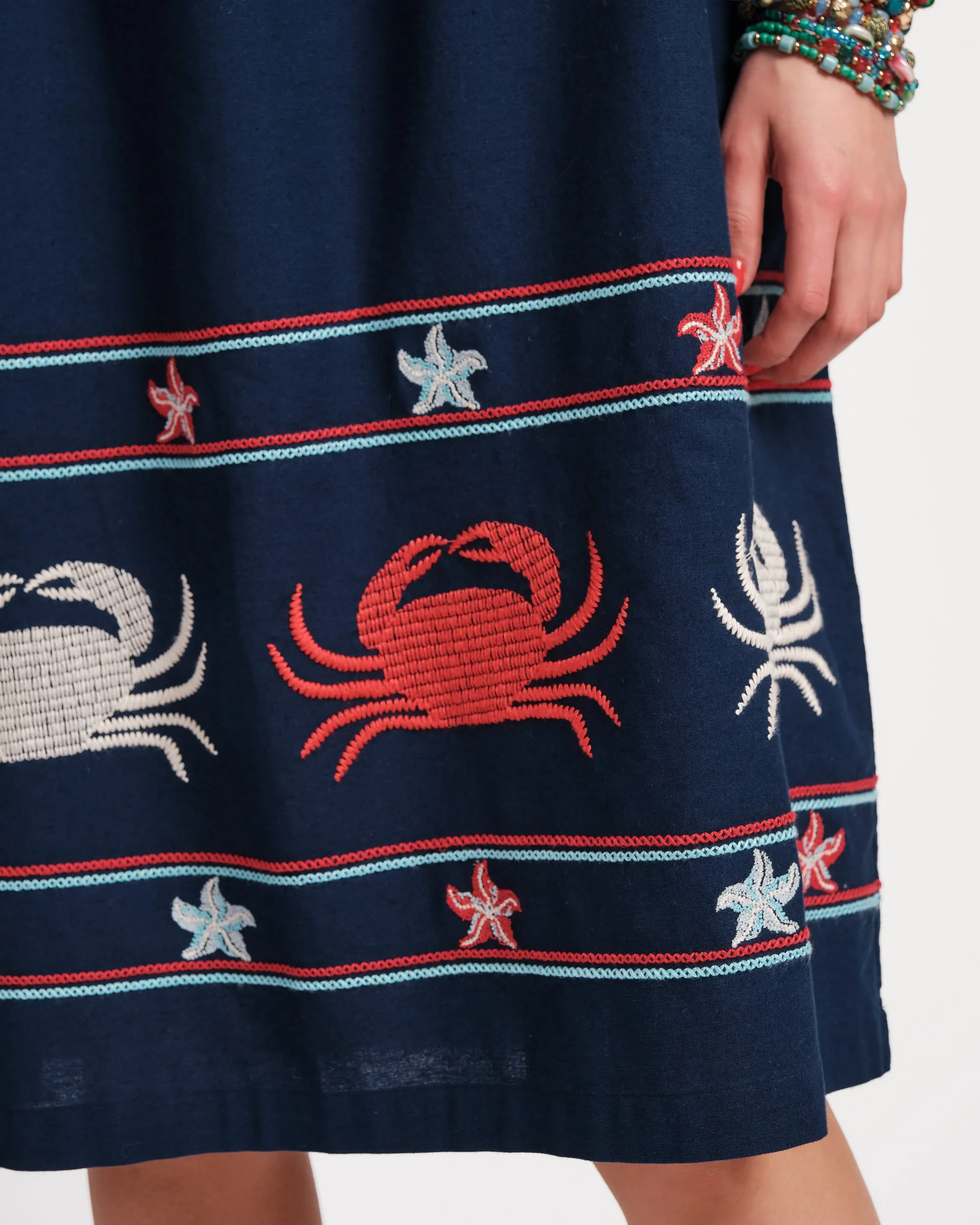 Picnic Dress - Navy Crab sold by Frances Valentine product image thumbnail 3