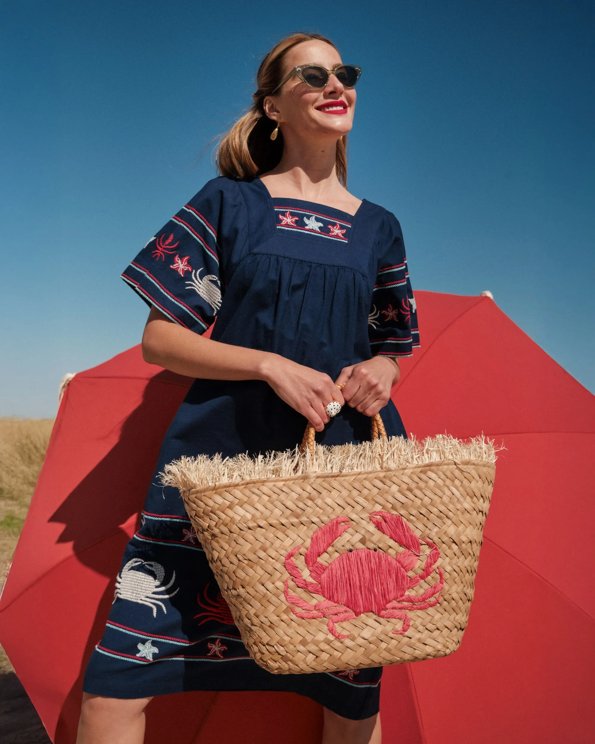 Picnic Dress - Navy Crab sold by Frances Valentine product image thumbnail 2