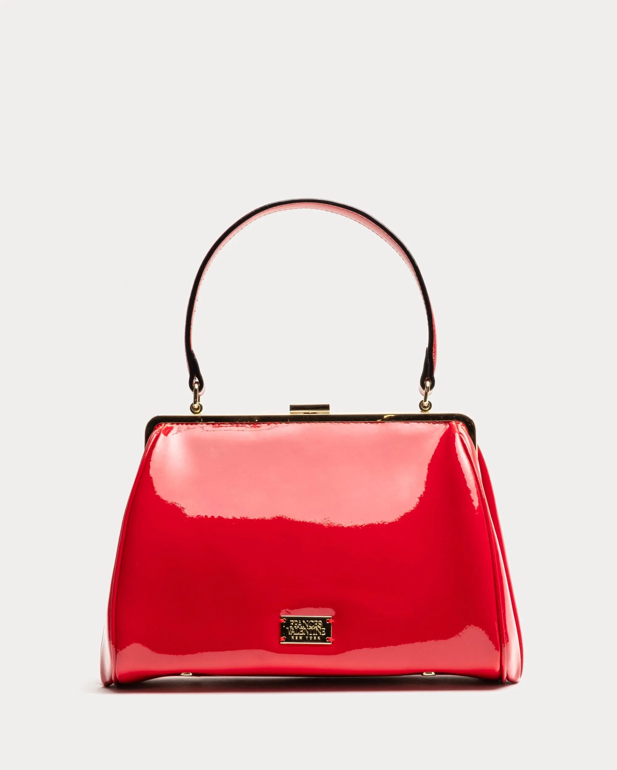 Frances Frame Bag - Patent Leather Red sold by Frances Valentine