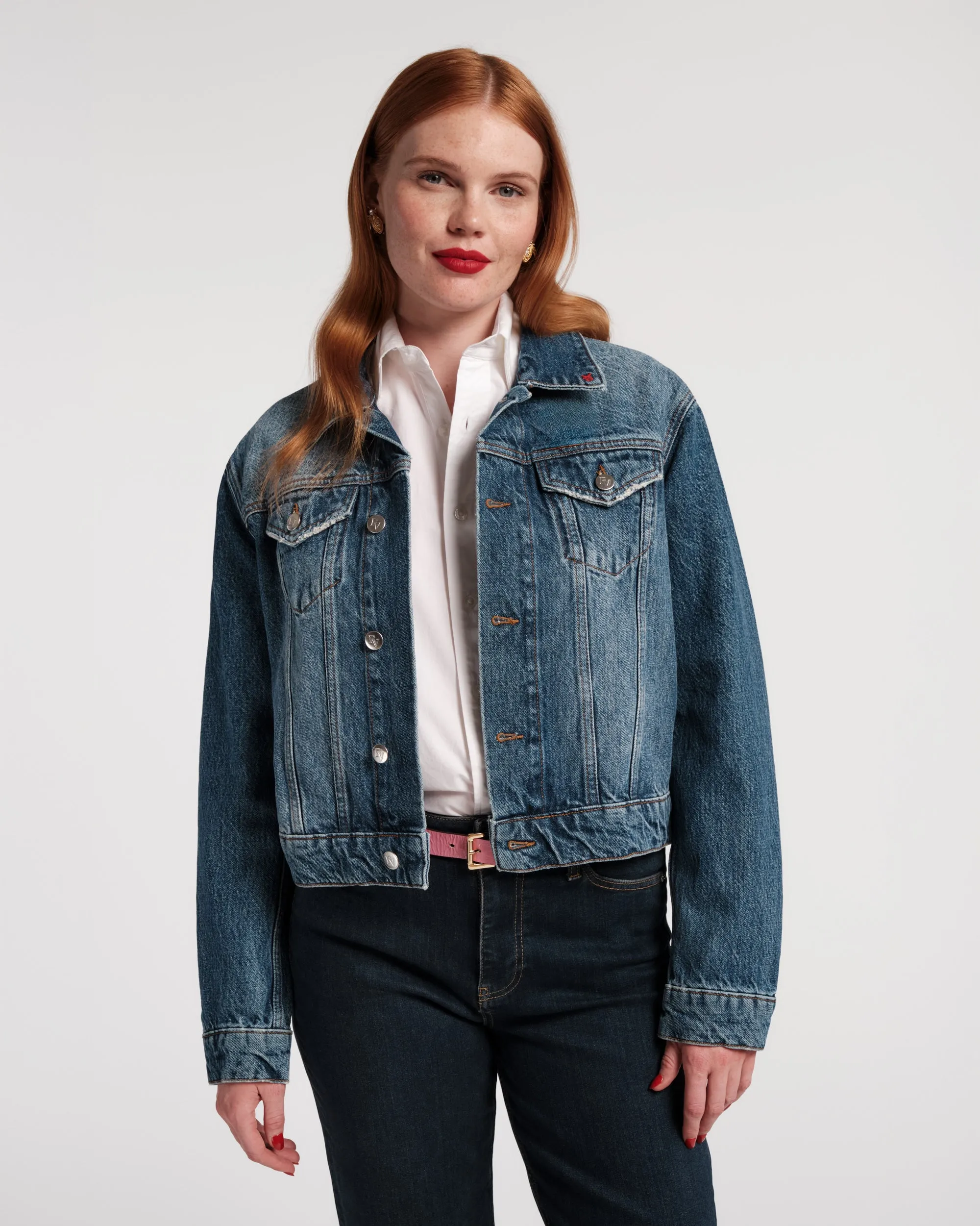 Taylor Jean Jacket - Royal Palm Denim sold by Frances Valentine