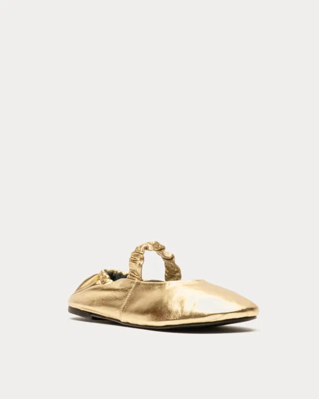 Eloise Ballet Flat - Platino sold by Frances Valentine