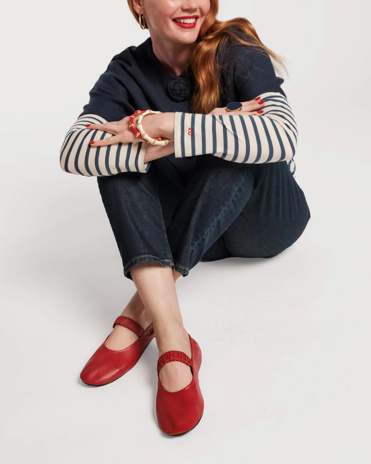 Eloise Ballet Flat - Red sold by Frances Valentine product image thumbnail 4