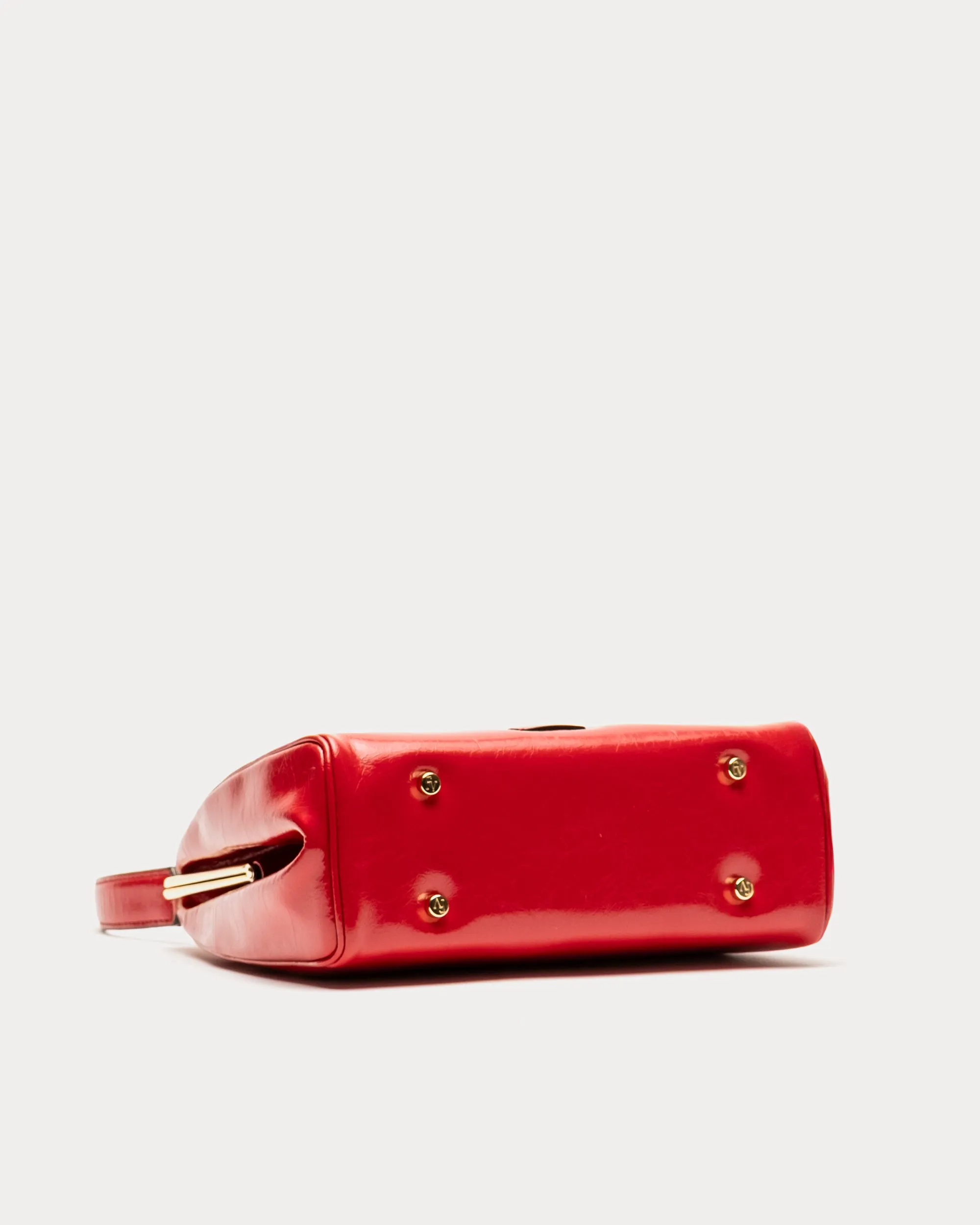 Katherine Frame Bag - Crinkled Leather Red sold by Frances Valentine product image thumbnail 4