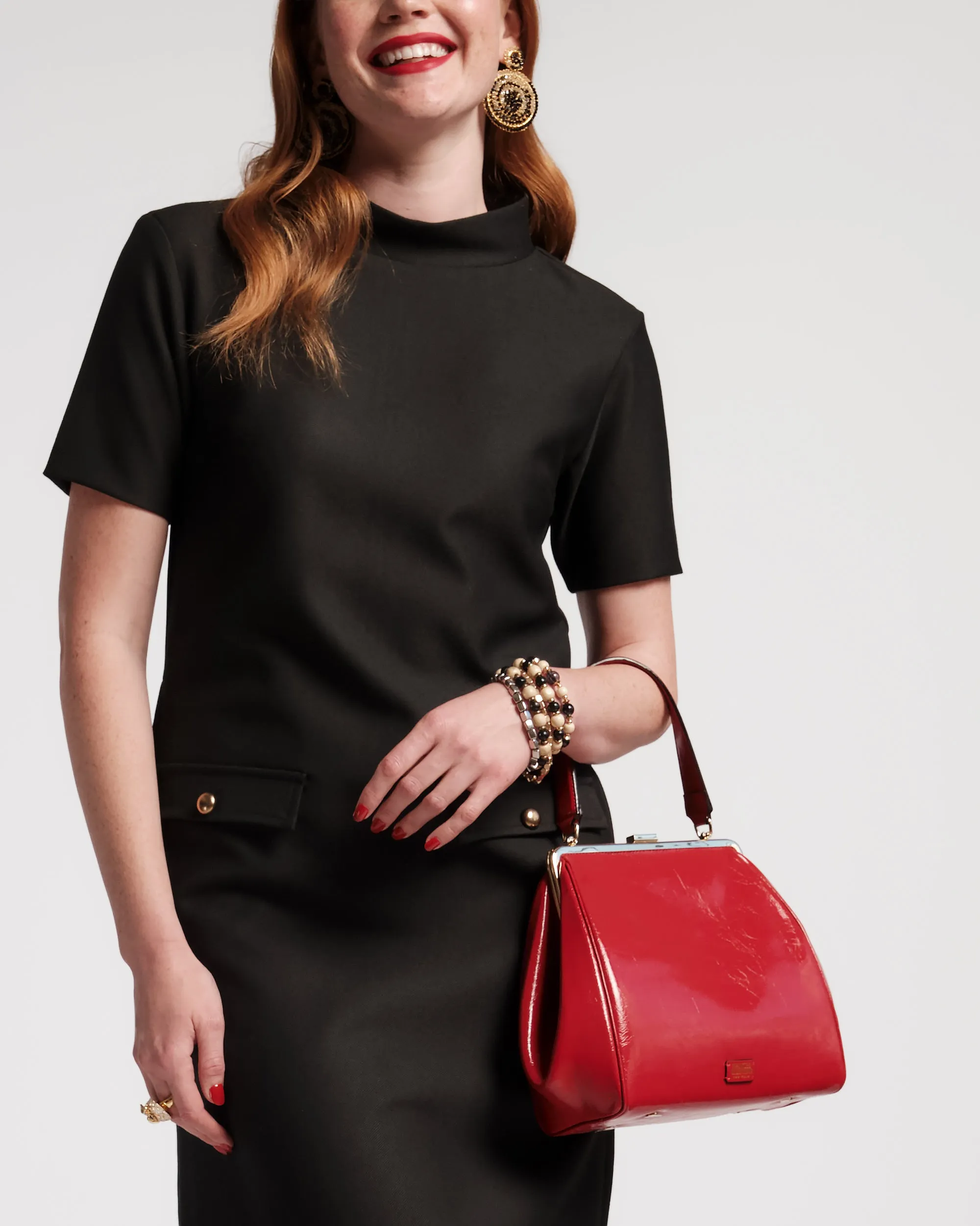 Katherine Frame Bag - Crinkled Leather Red sold by Frances Valentine product image thumbnail 2