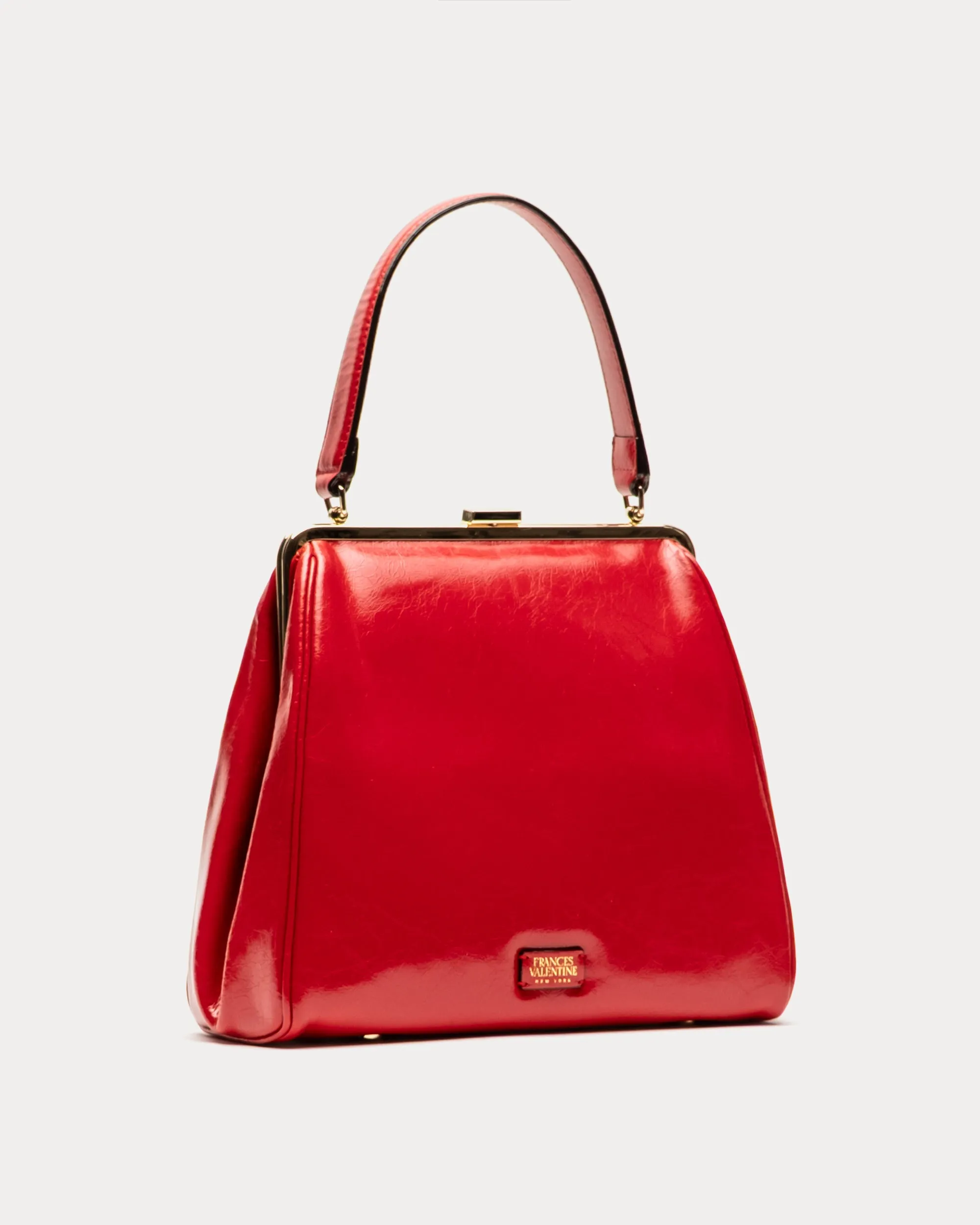 Katherine Frame Bag - Crinkled Leather Red sold by Frances Valentine product image thumbnail 3