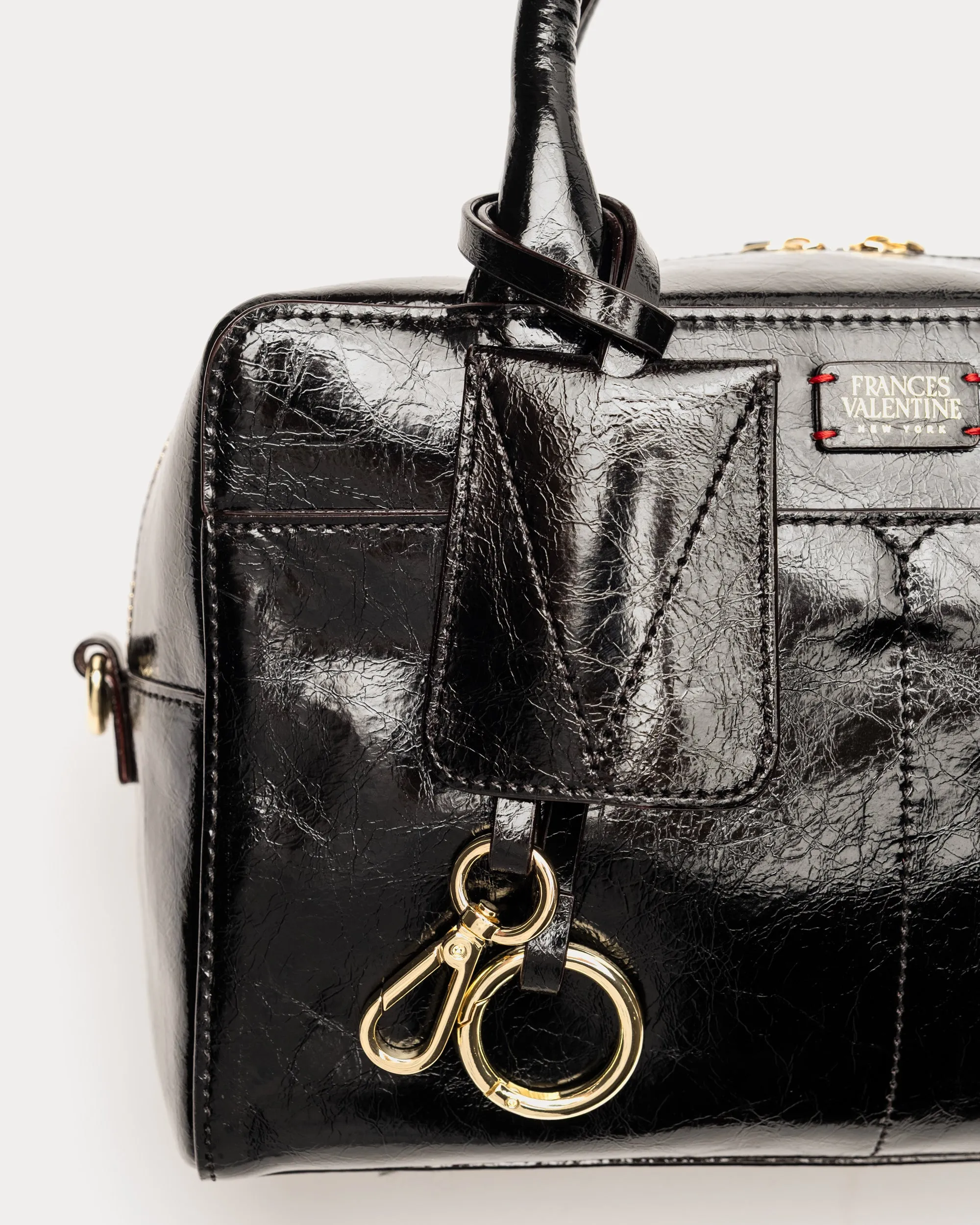 Bunny Satchel - Crinkled Leather Black sold by Frances Valentine product image thumbnail 4