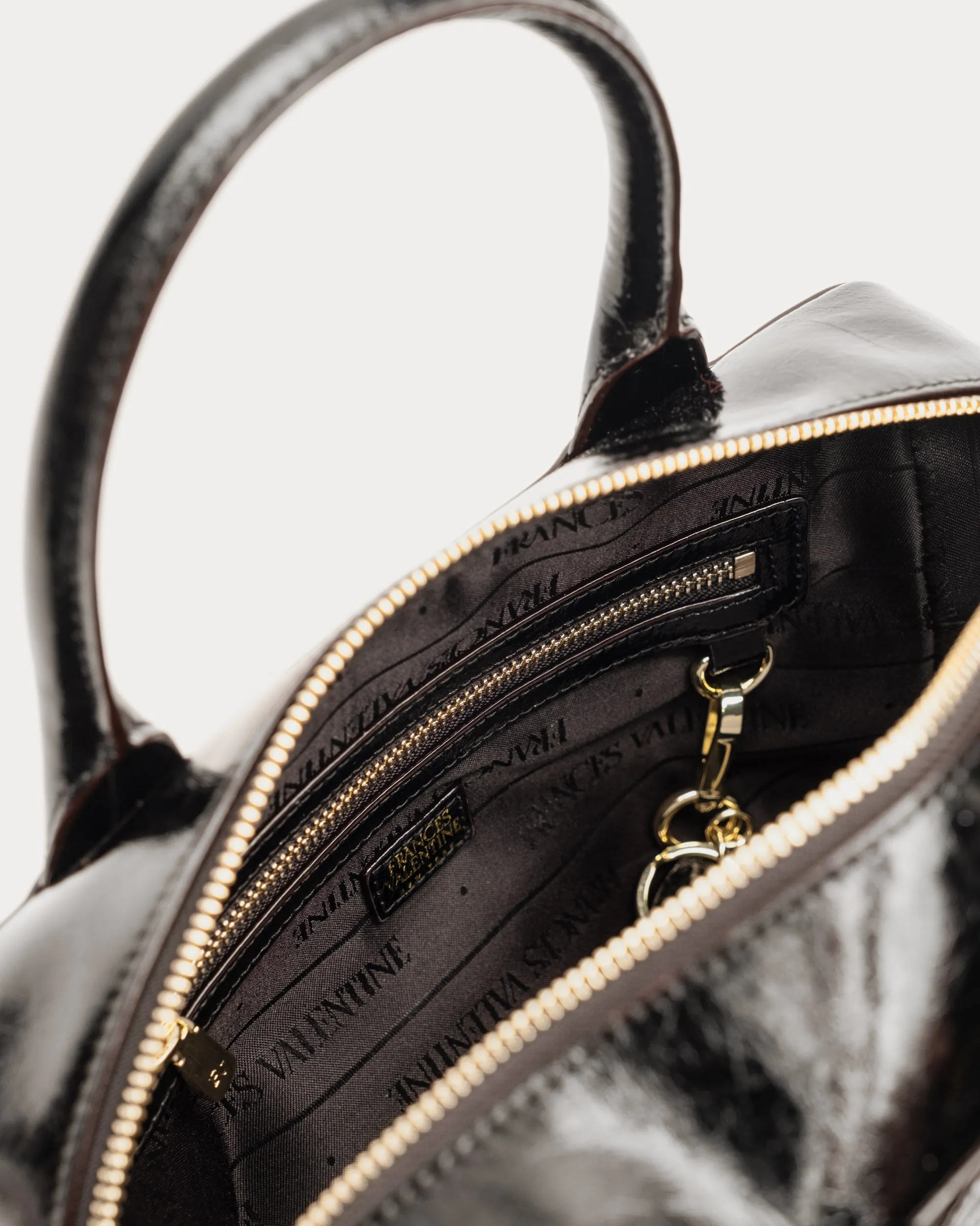 Bunny Satchel - Crinkled Leather Black sold by Frances Valentine product image thumbnail 3