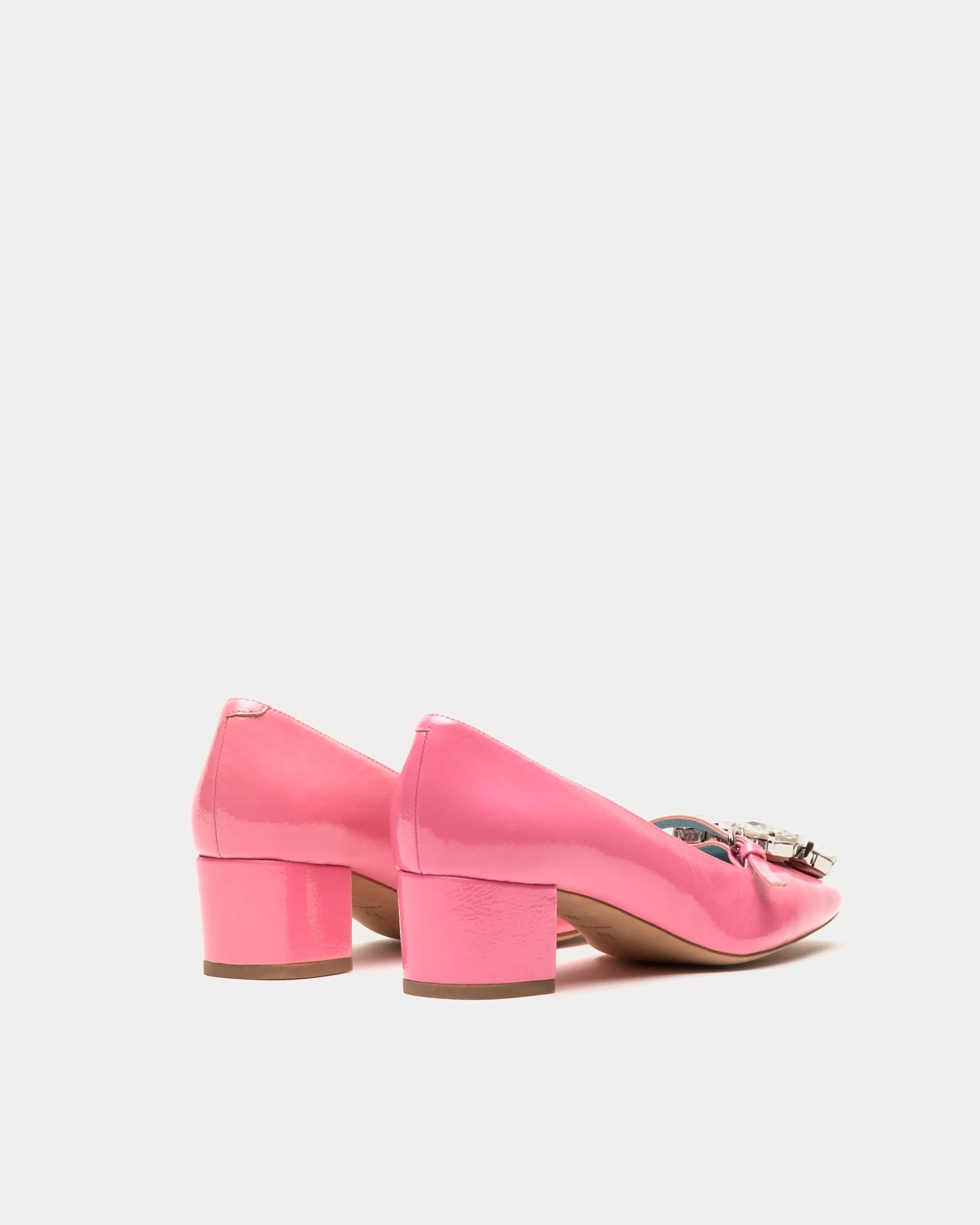 Josephine Heel - Crinkled Leather Pink sold by Frances Valentine product image thumbnail 5