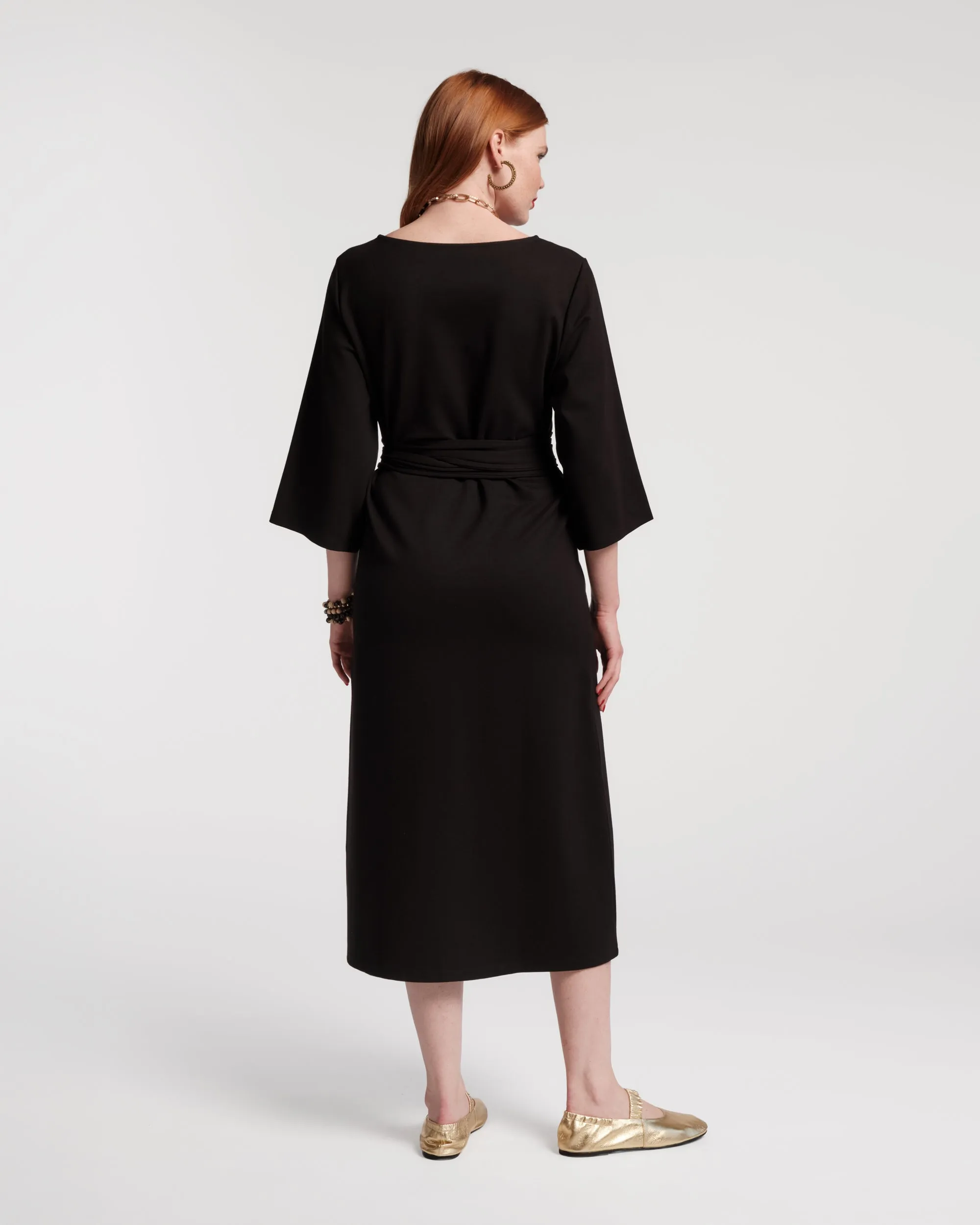 Whitney Wrap Dress - Black sold by Frances Valentine product image thumbnail 4