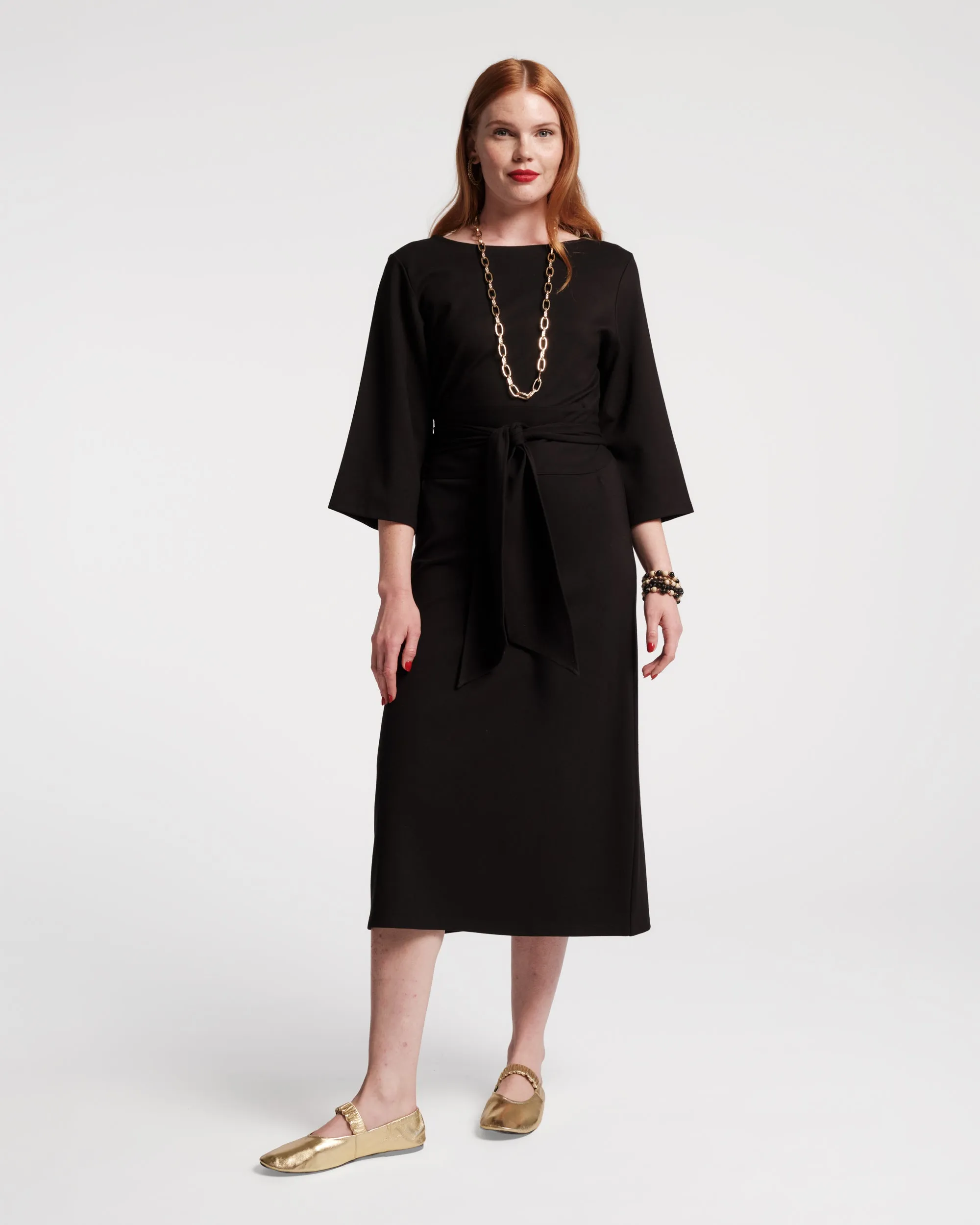 Whitney Wrap Dress - Black sold by Frances Valentine product image thumbnail 2