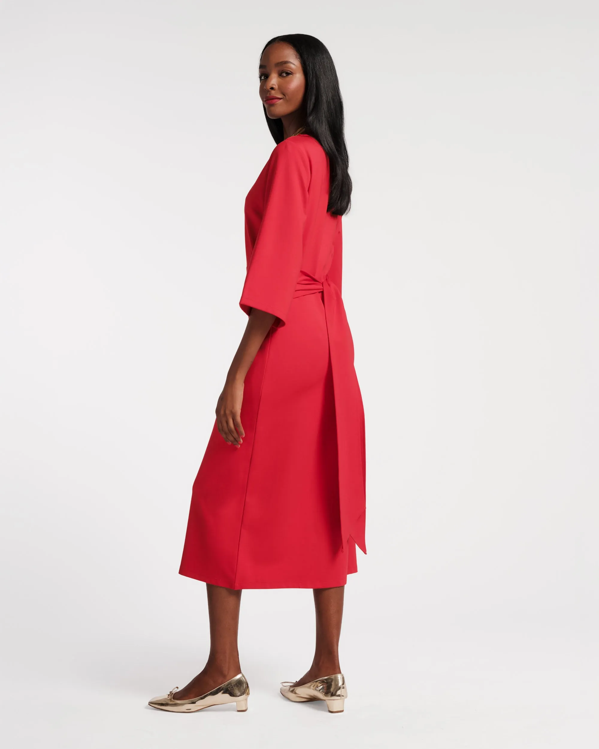 Whitney Wrap Dress - Red sold by Frances Valentine product image thumbnail 5
