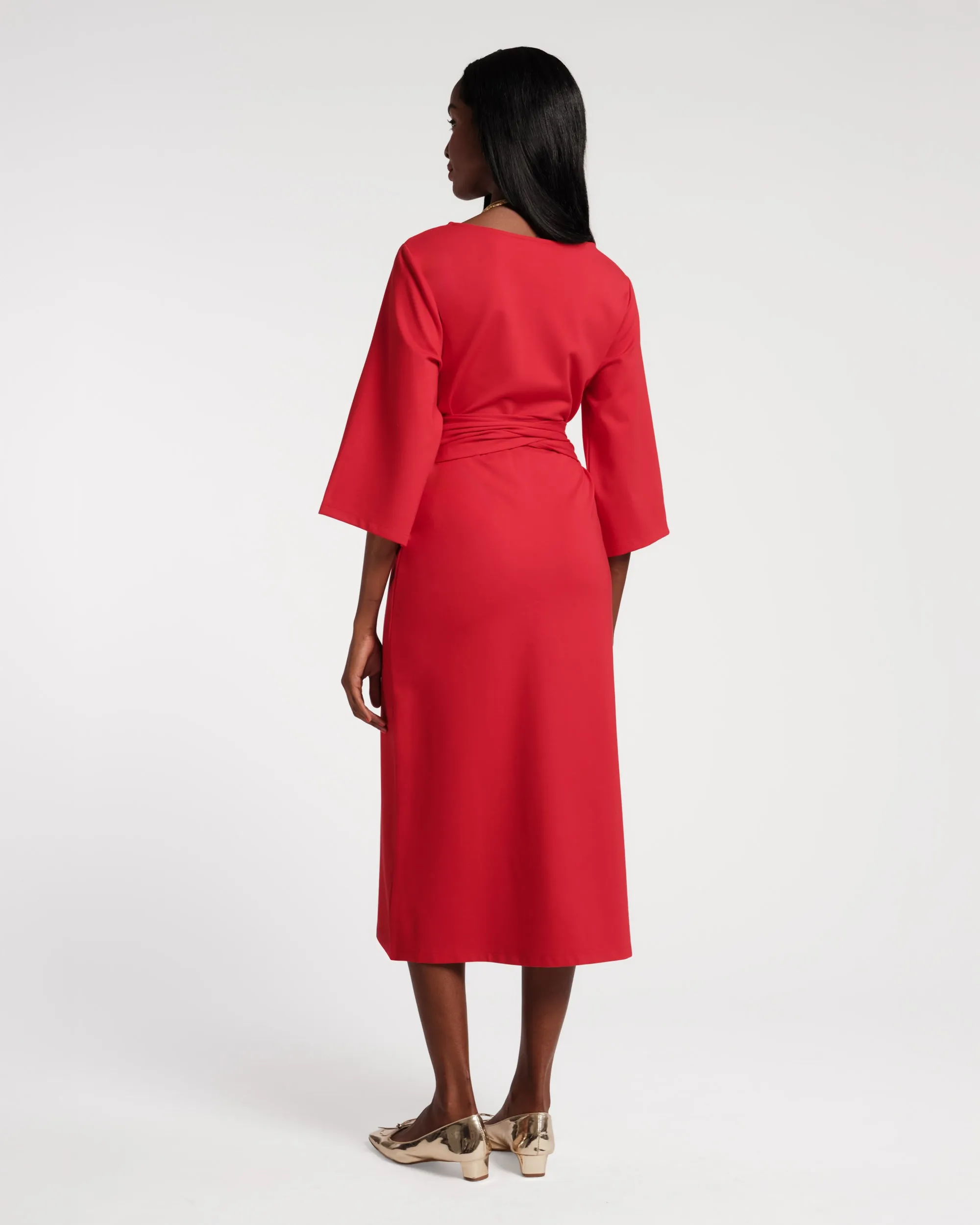 Whitney Wrap Dress - Red sold by Frances Valentine product image thumbnail 4
