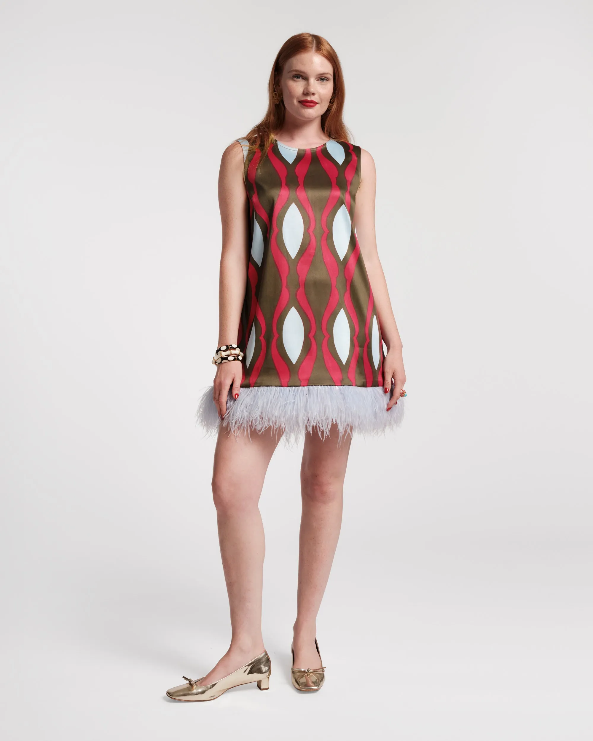Darcy Shift Dress - Lava Geo sold by Frances Valentine product image thumbnail 2