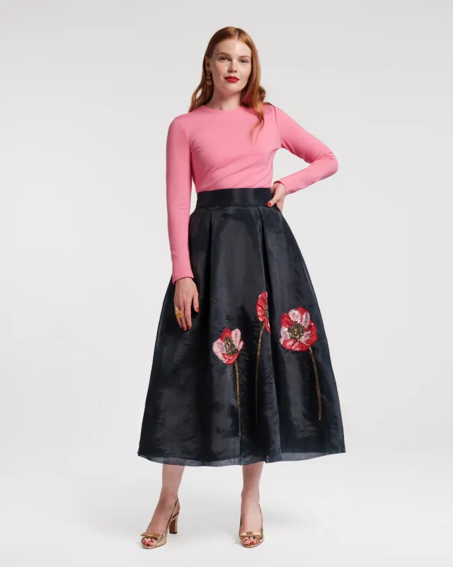 Shea Maxi Skirt - Paradise Poppy sold by Frances Valentine