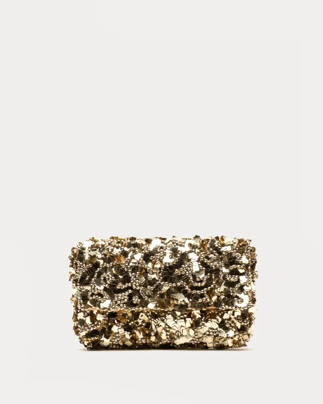 Stardust Sequin Bag - Gold sold by Frances Valentine
