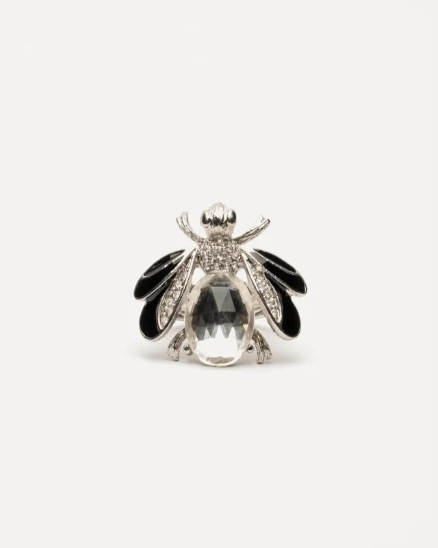Bee Ring - Black sold by Frances Valentine