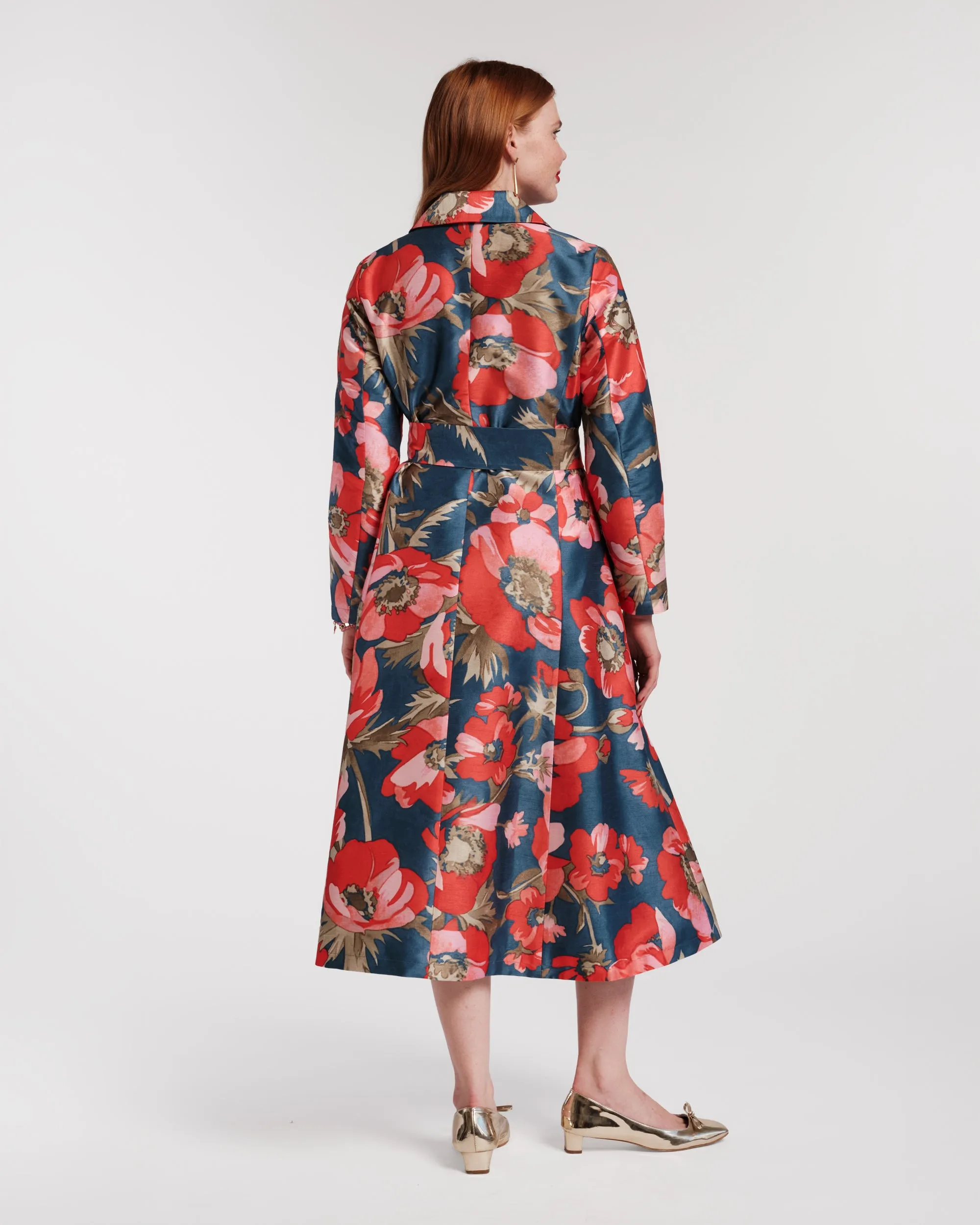 Lucille Wrap Dress - Paradise Poppy sold by Frances Valentine product image thumbnail 5