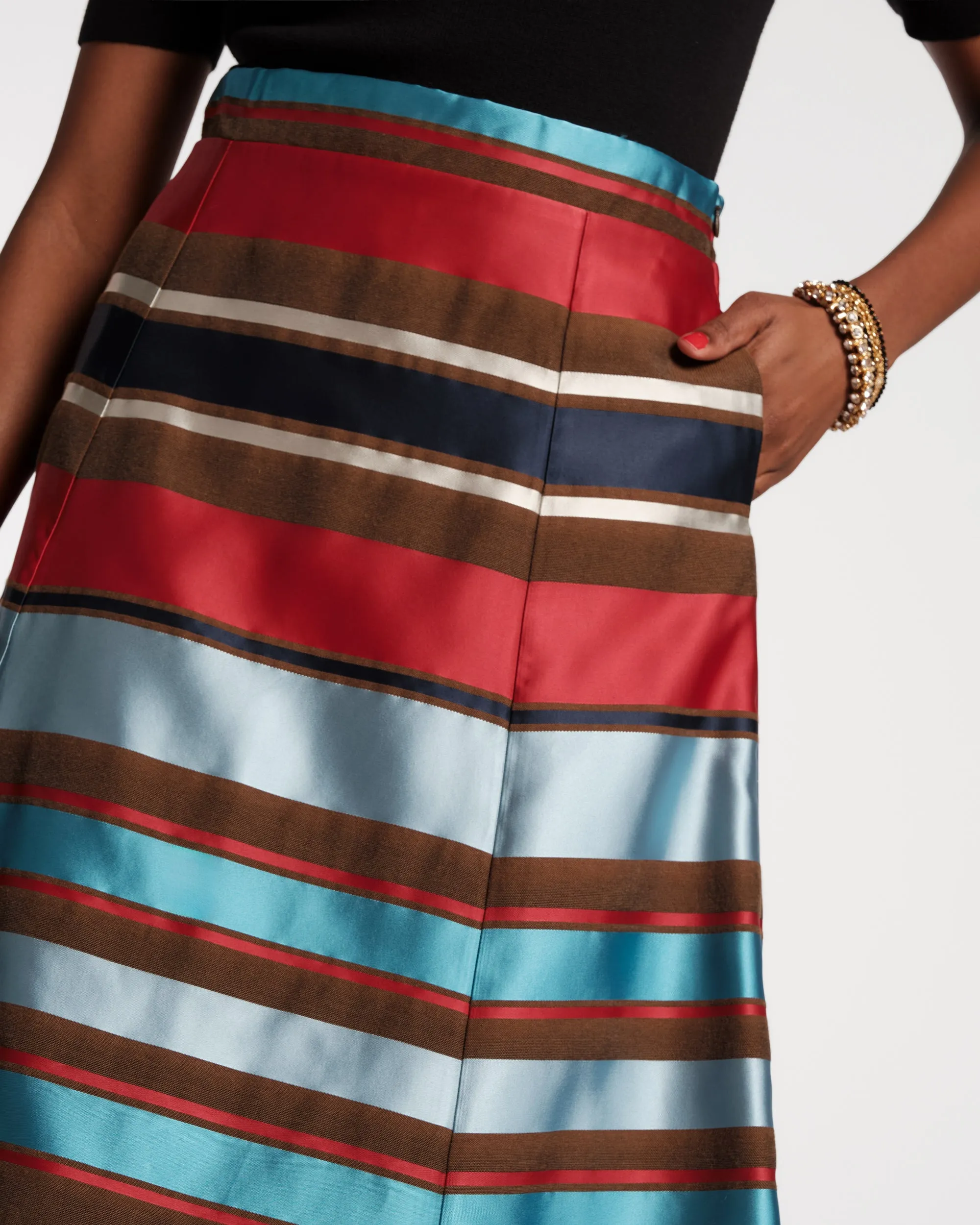 Mercer Skirt - Sublime Stripe sold by Frances Valentine product image thumbnail 3