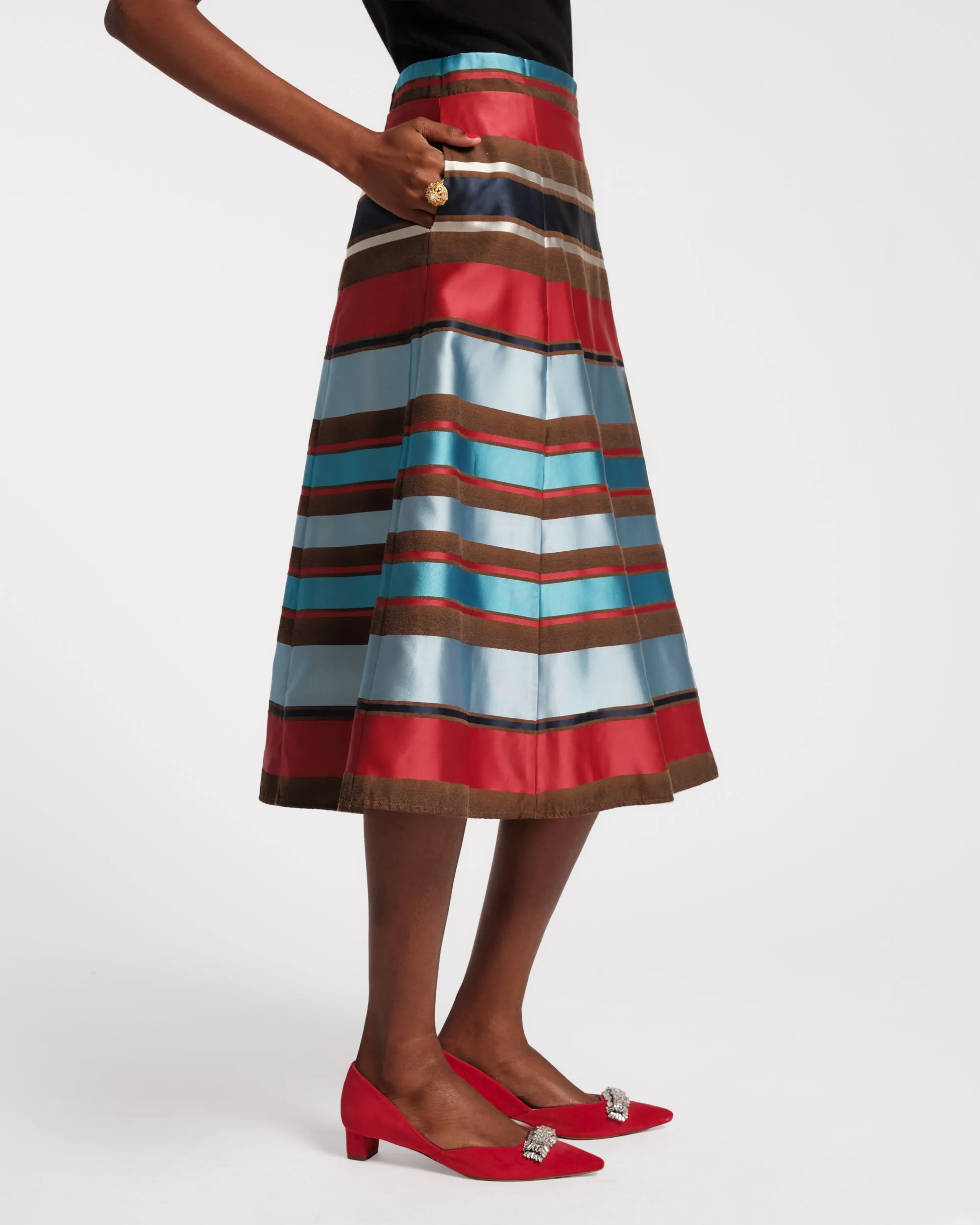 Mercer Skirt - Sublime Stripe sold by Frances Valentine product image thumbnail 4