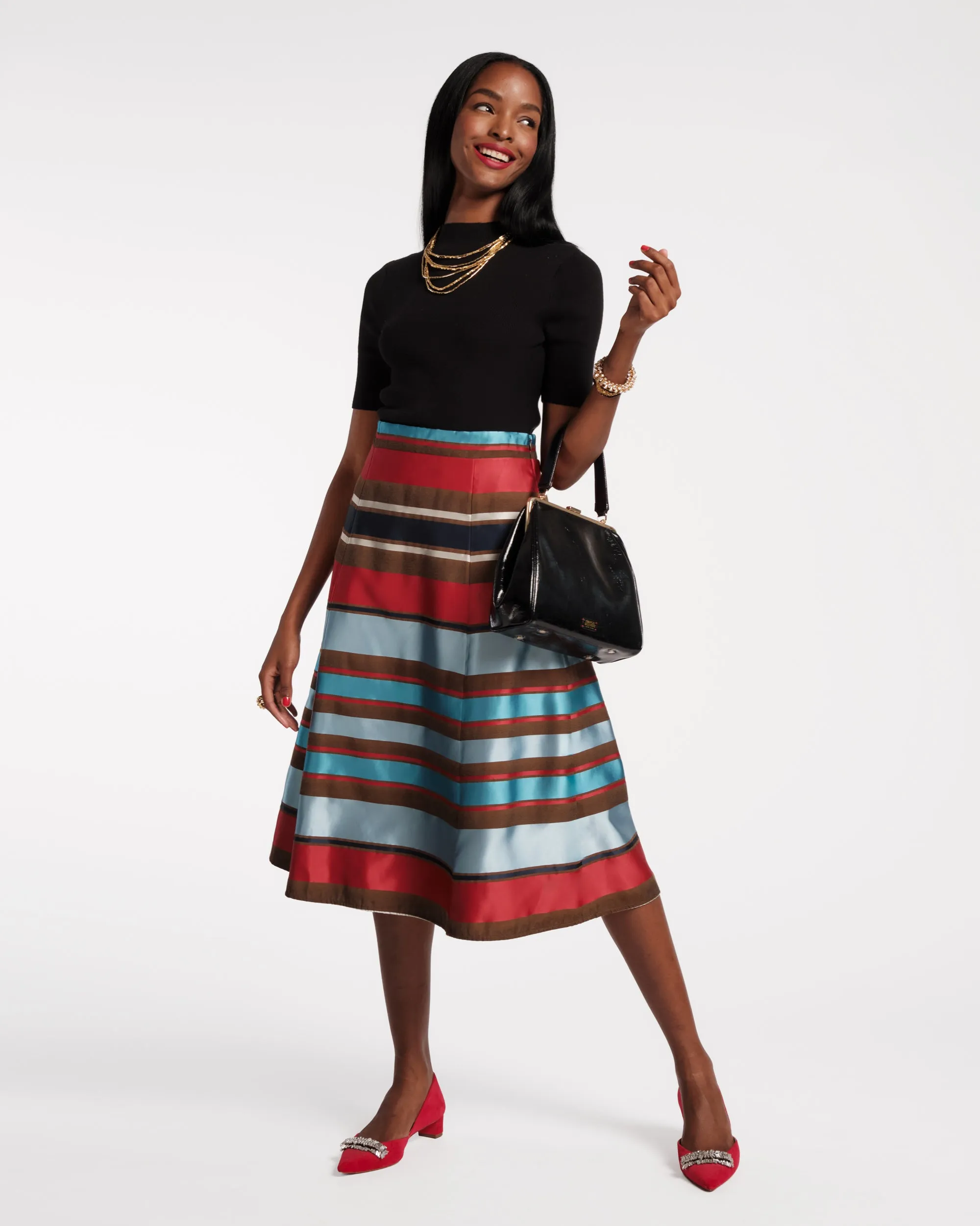 Mercer Skirt - Sublime Stripe sold by Frances Valentine product image thumbnail 2