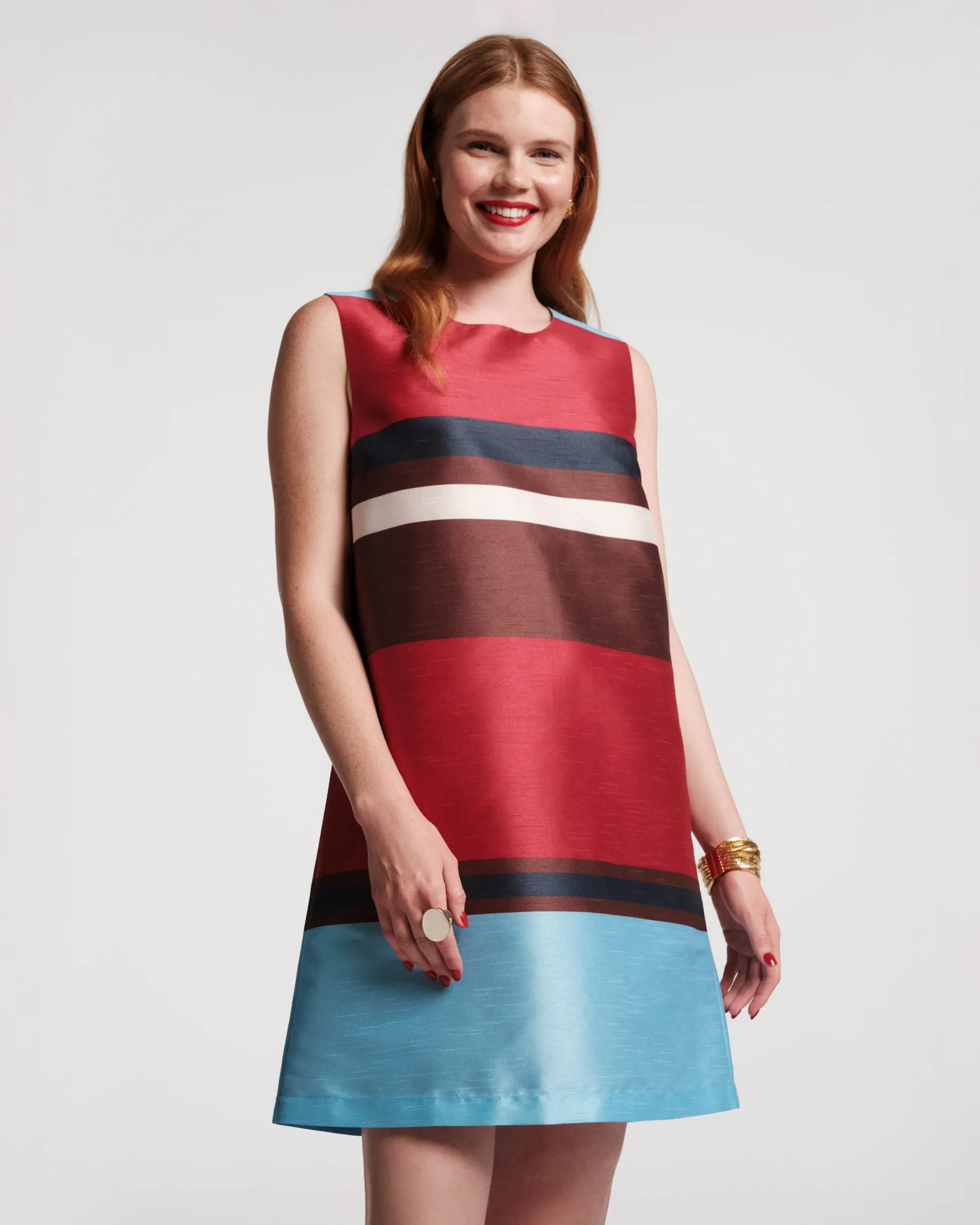 Sylvie Shift Dress - Sublime Stripe sold by Frances Valentine