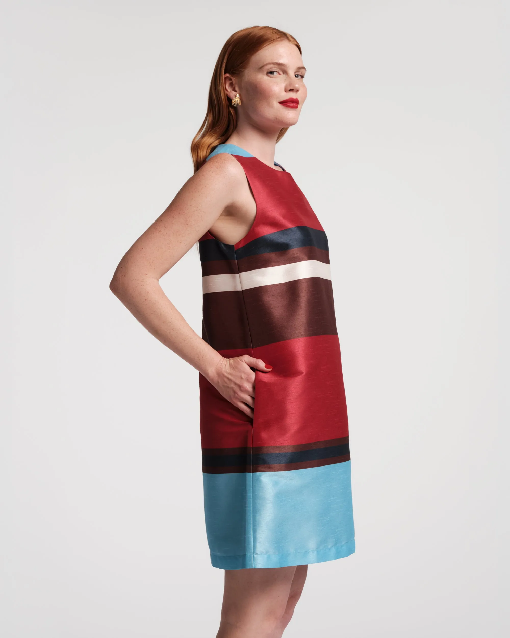Sylvie Shift Dress - Sublime Stripe sold by Frances Valentine product image thumbnail 5