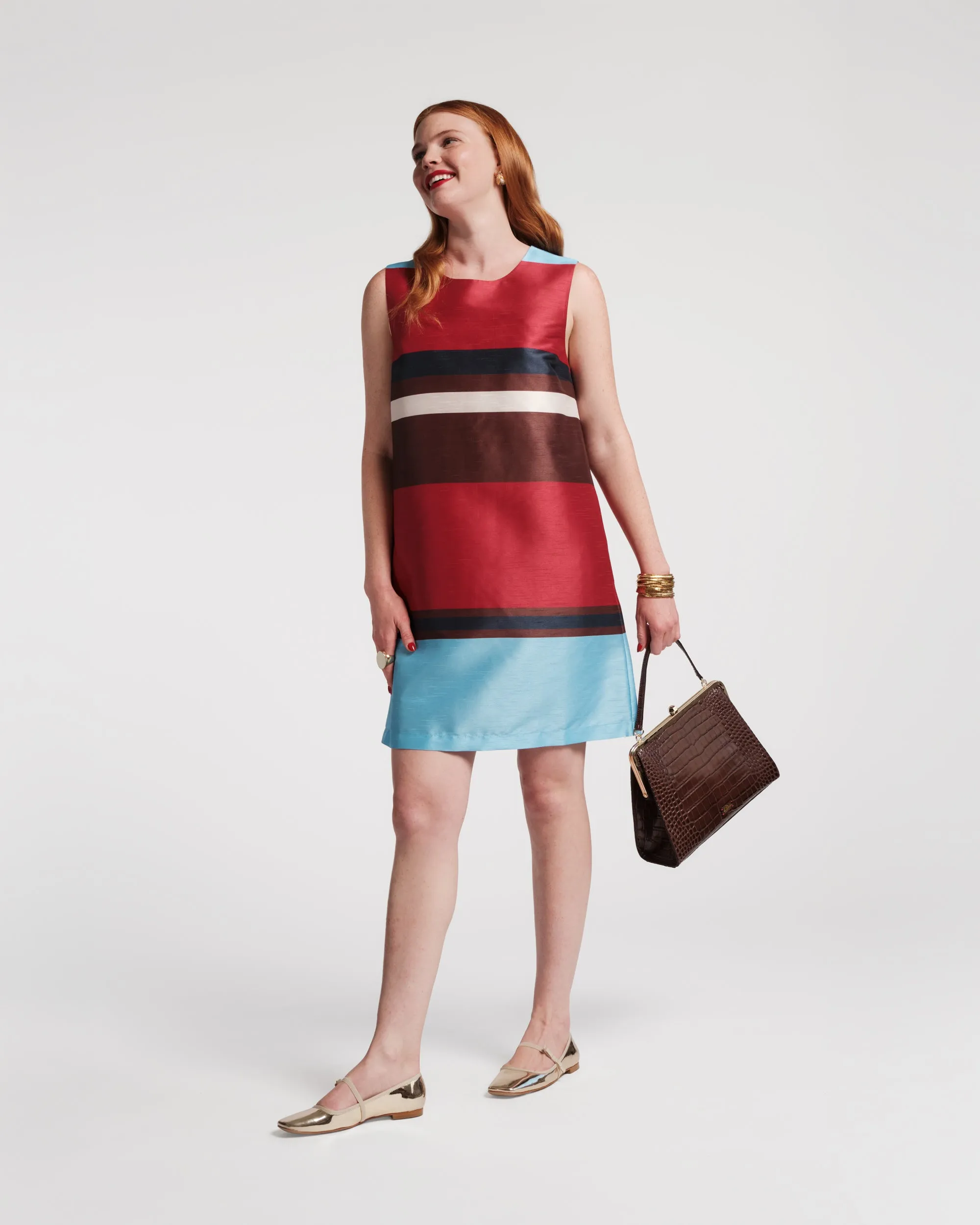 Sylvie Shift Dress - Sublime Stripe sold by Frances Valentine product image thumbnail 3