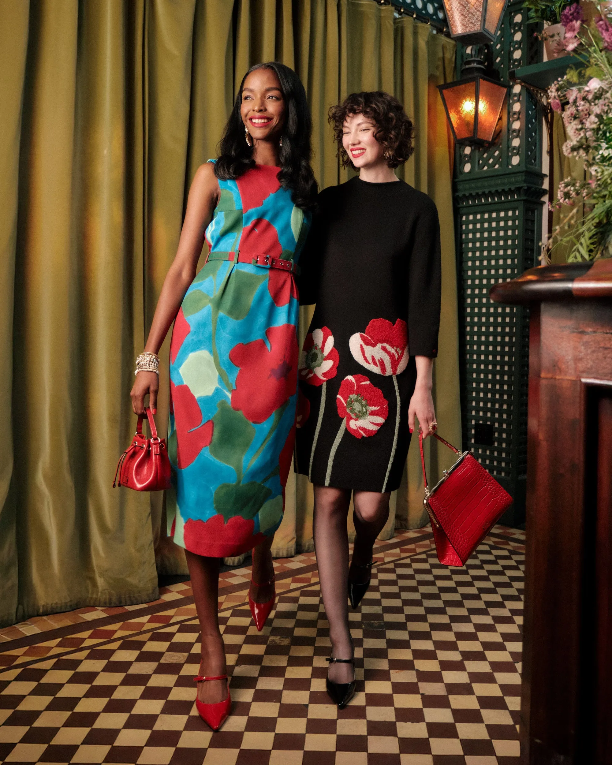 Audrey Belted Midi Dress - Floating Floral sold by Frances Valentine product image thumbnail 2