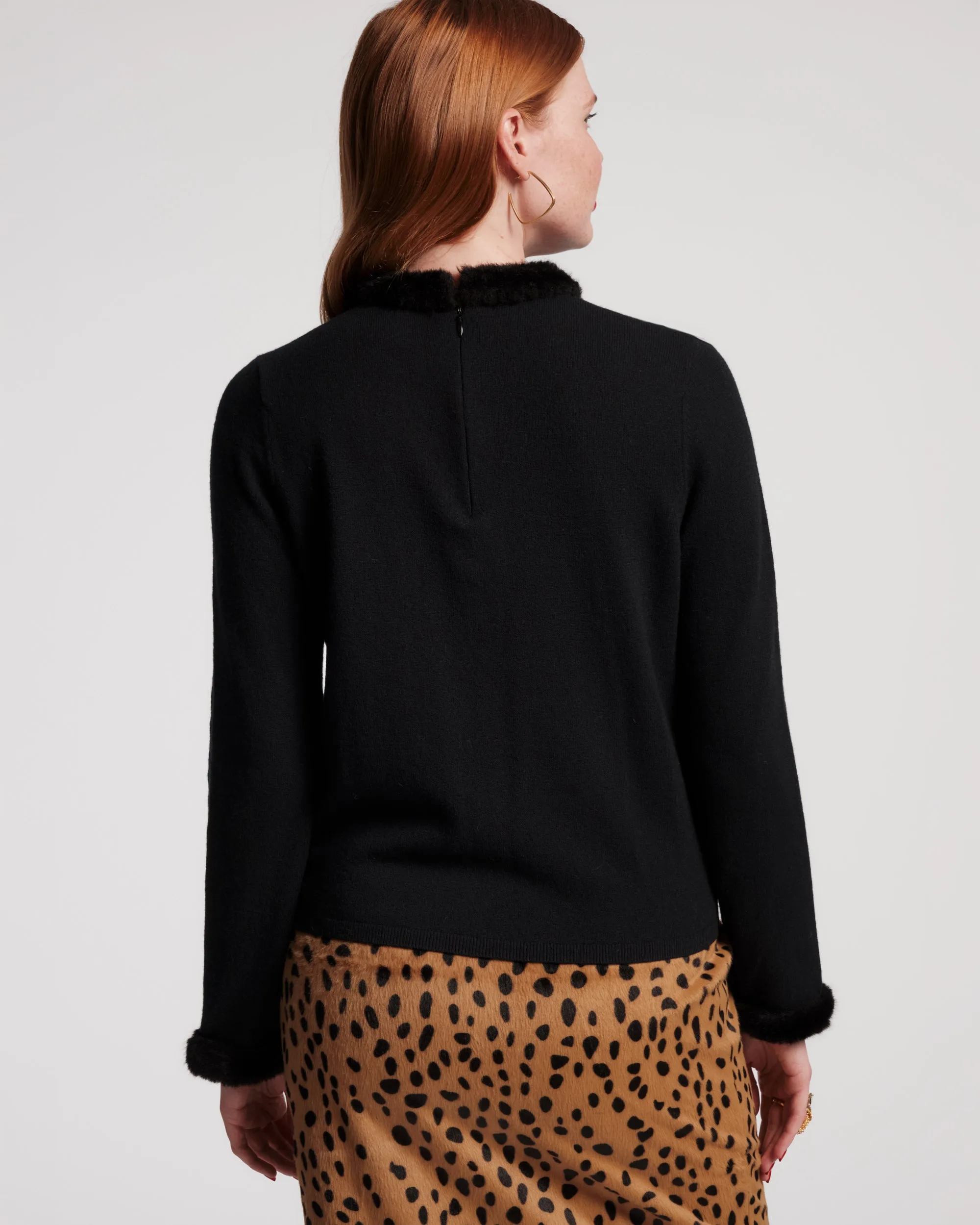 Aude Wool Sweater - Black sold by Frances Valentine product image thumbnail 5
