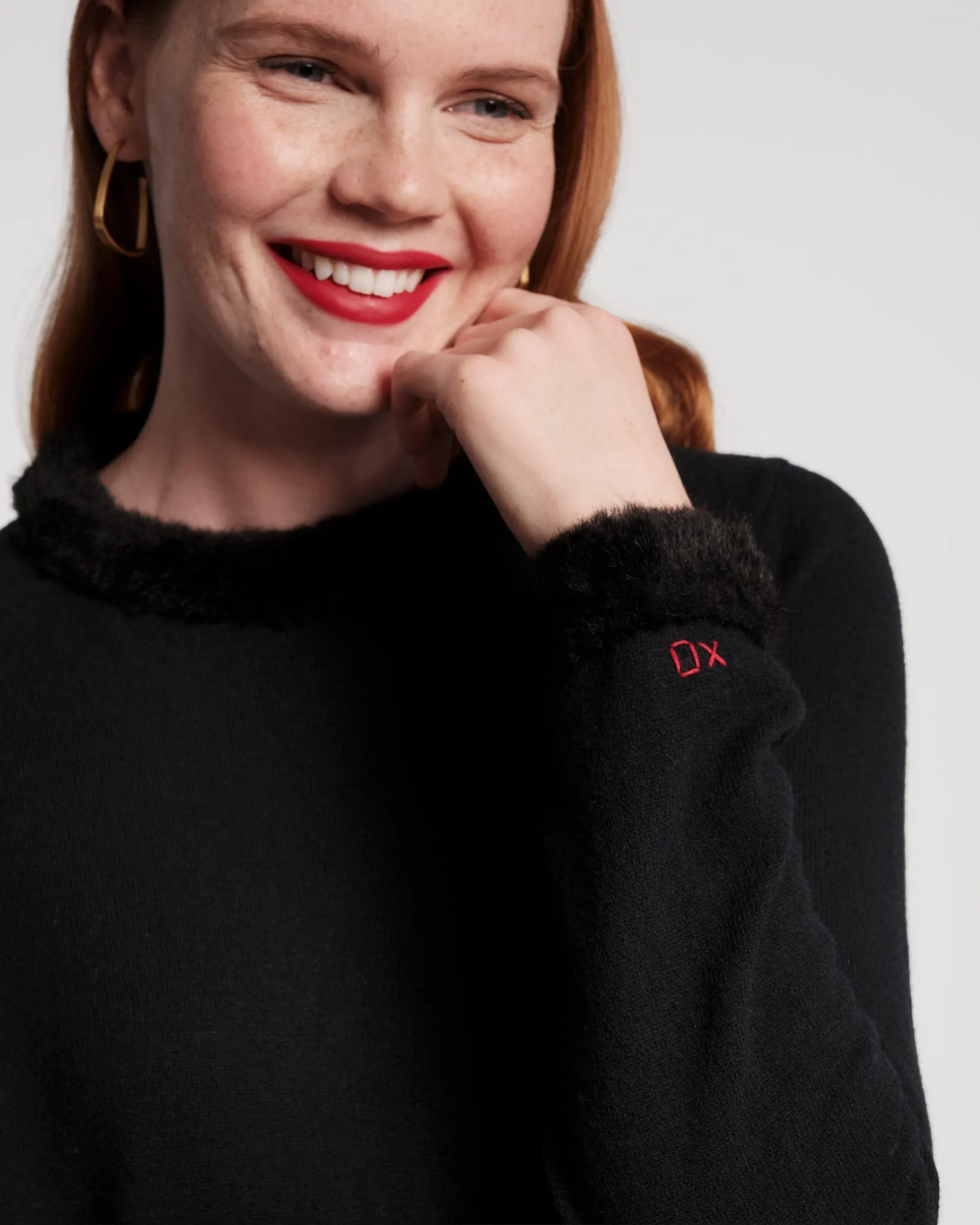 Aude Wool Sweater - Black sold by Frances Valentine product image thumbnail 2