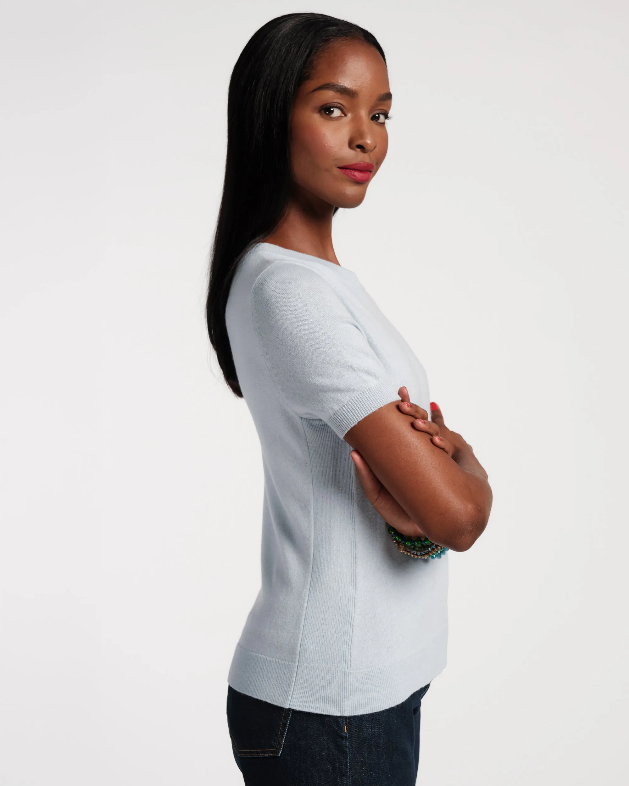 Jo Knit T - Light Blue sold by Frances Valentine product image thumbnail 2