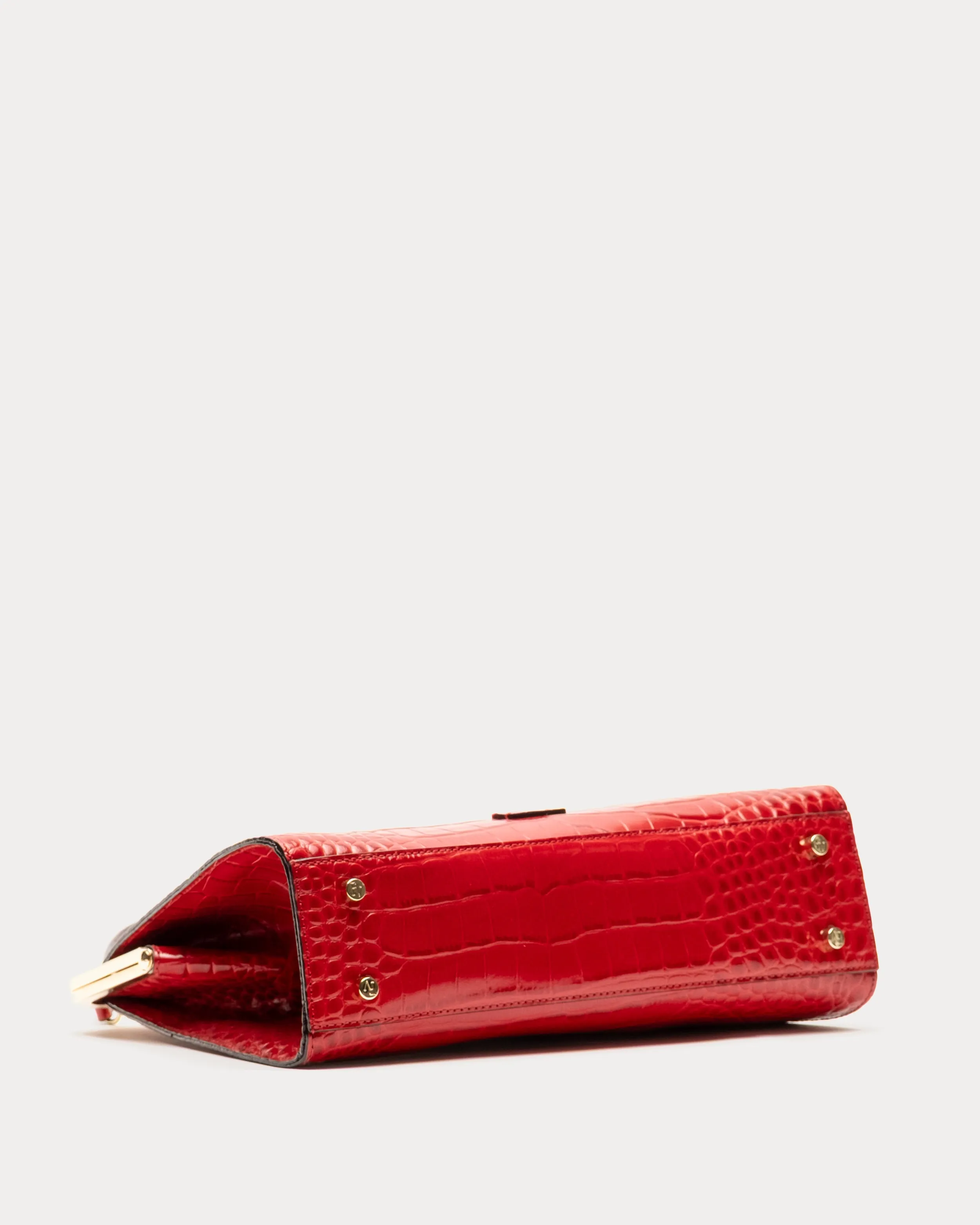 Jackie Frame Bag - Croc Emboss Leather Red sold by Frances Valentine product image thumbnail 4