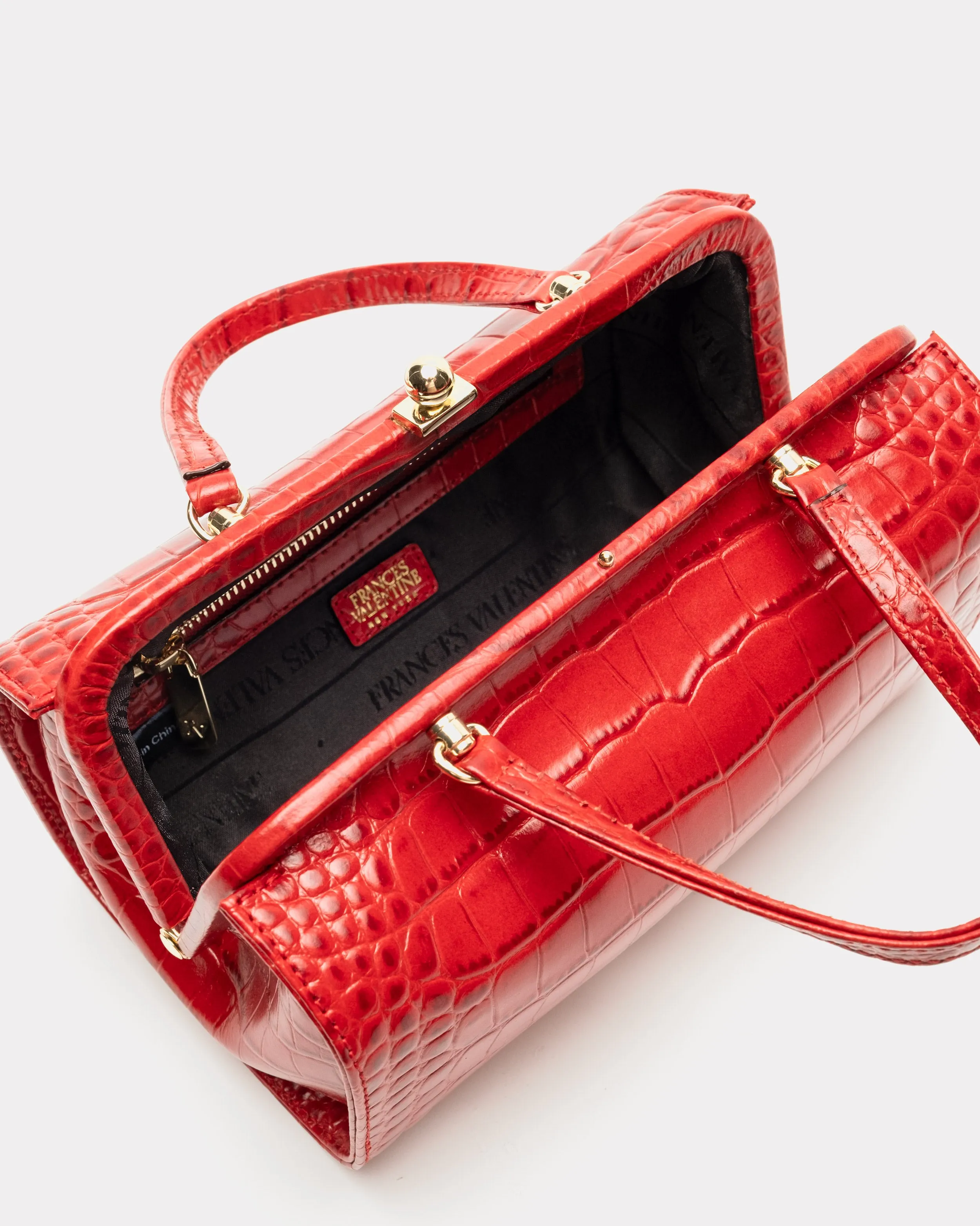 Petit Michelle - Croc Emboss Leather Red sold by Frances Valentine product image thumbnail 5