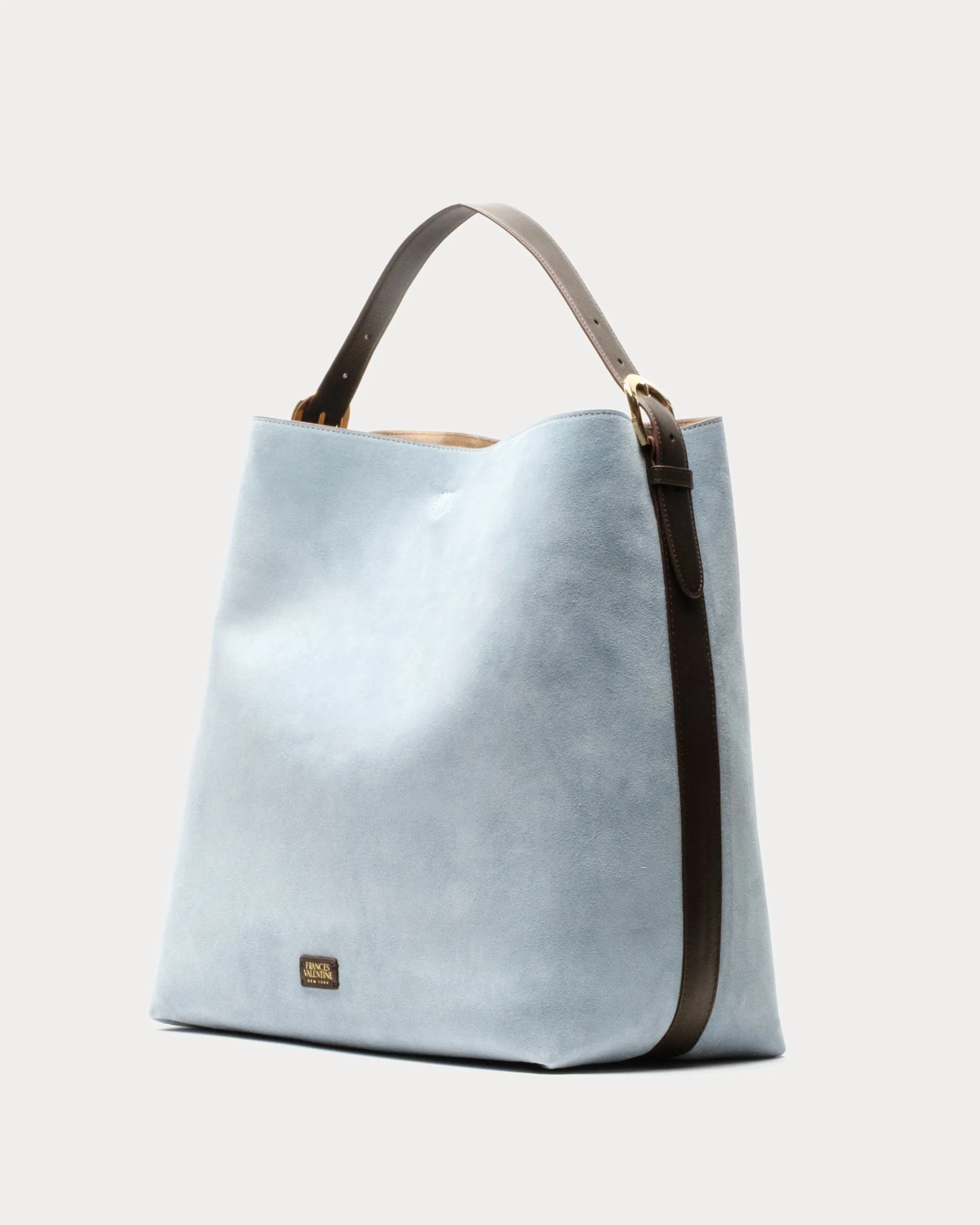 Hunter Suede Hobo - Light Blue sold by Frances Valentine product image thumbnail 3